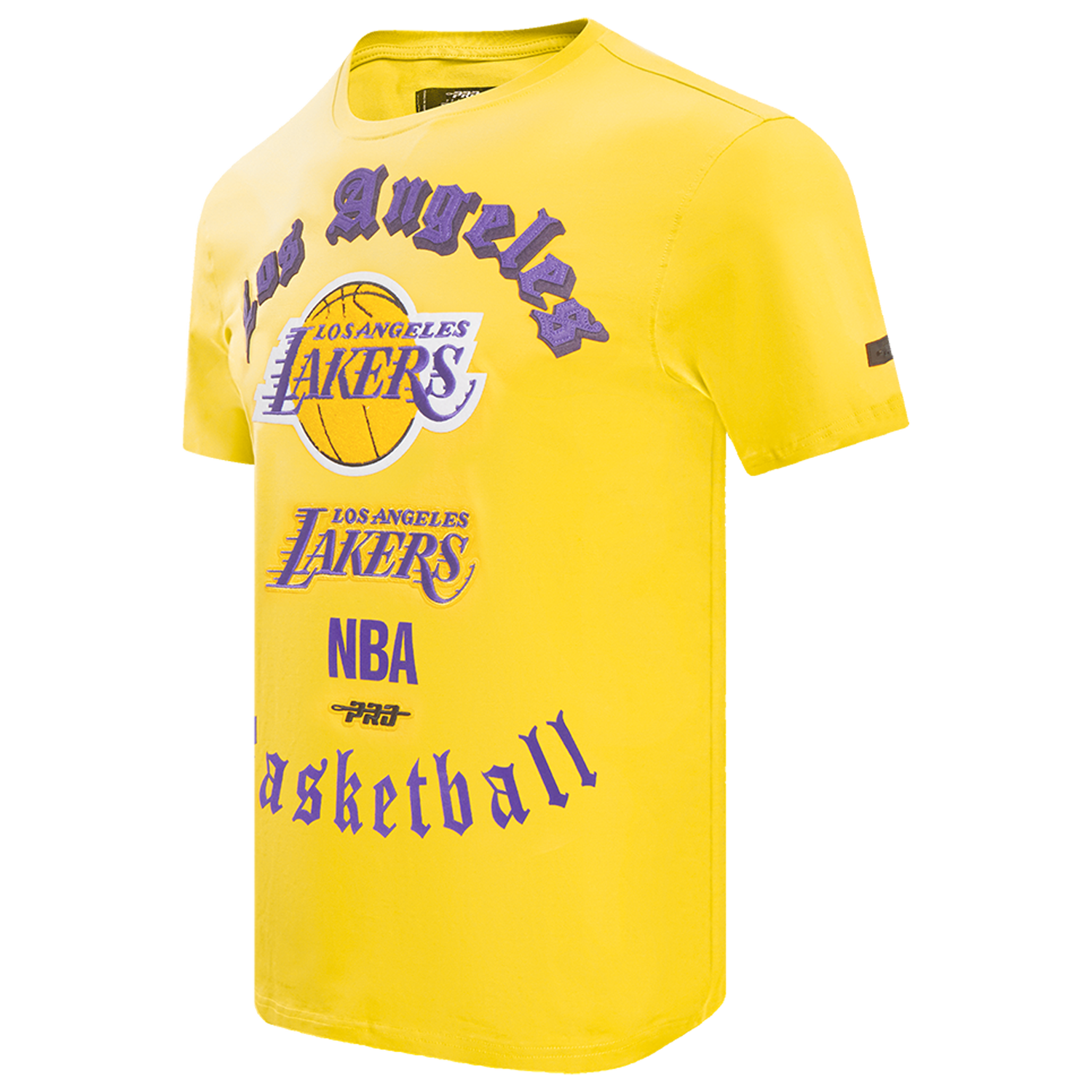 Pro Standard LAKERS OLD ENGLISH SJ TEE - Men's - Yellow