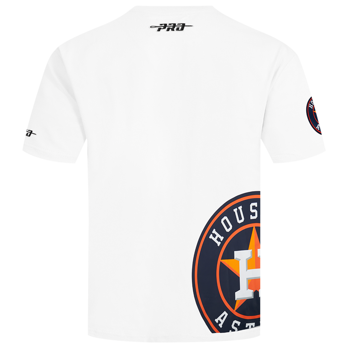Pro Standard Astros Living Large CJ Drop Shoulder T-Shirt - Men's - Black/White/Orange