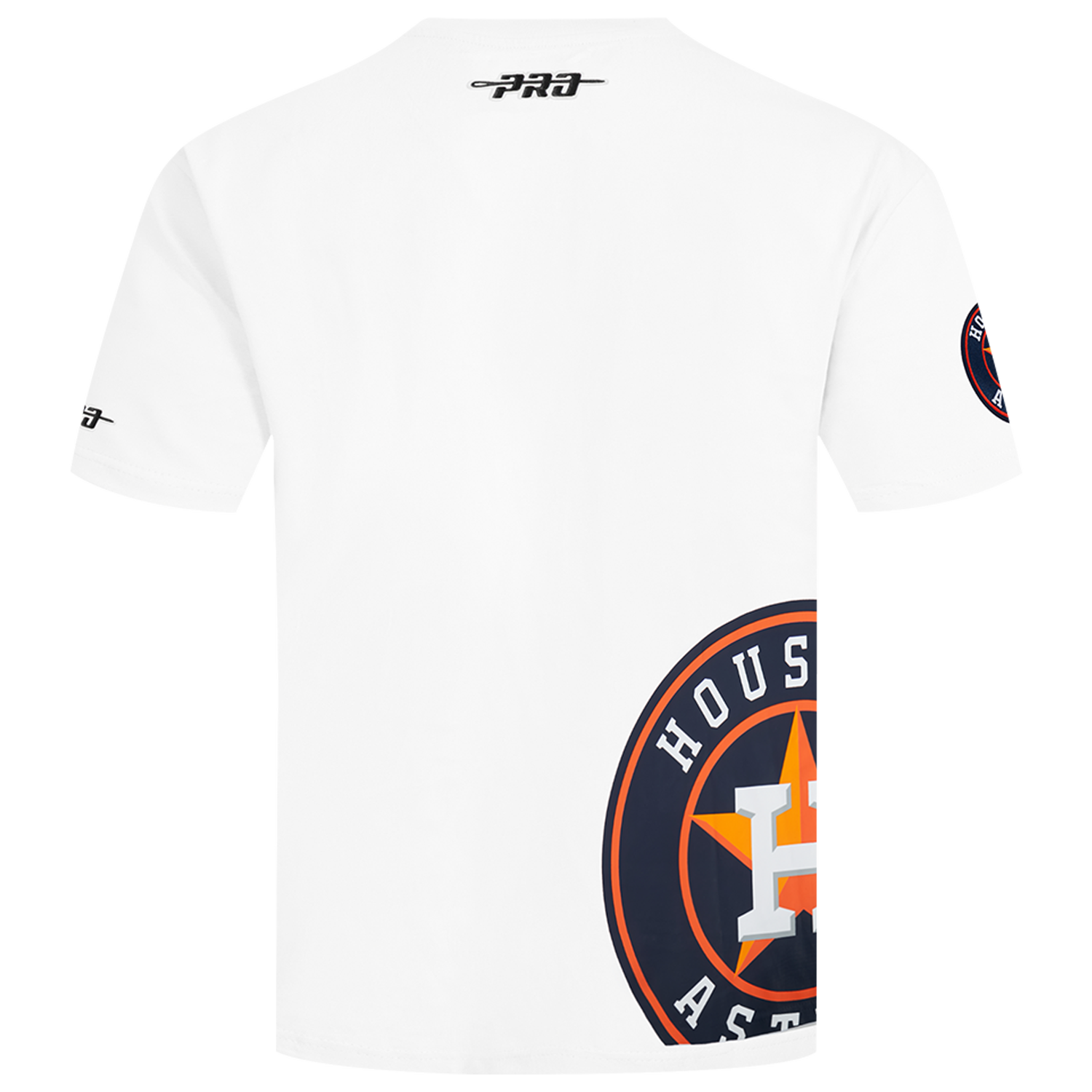 Pro Standard Astros Living Large CJ Drop Shoulder T-Shirt - Men's - Black/White/Orange