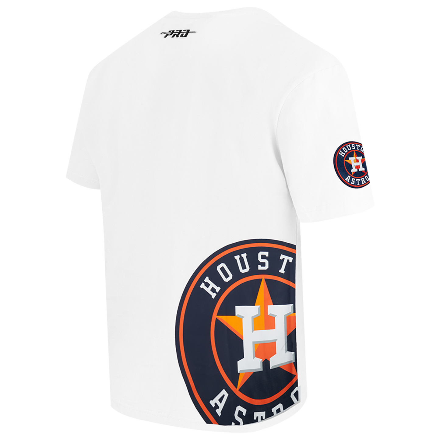 Pro Standard Astros Living Large CJ Drop Shoulder T-Shirt - Men's - Black/White/Orange