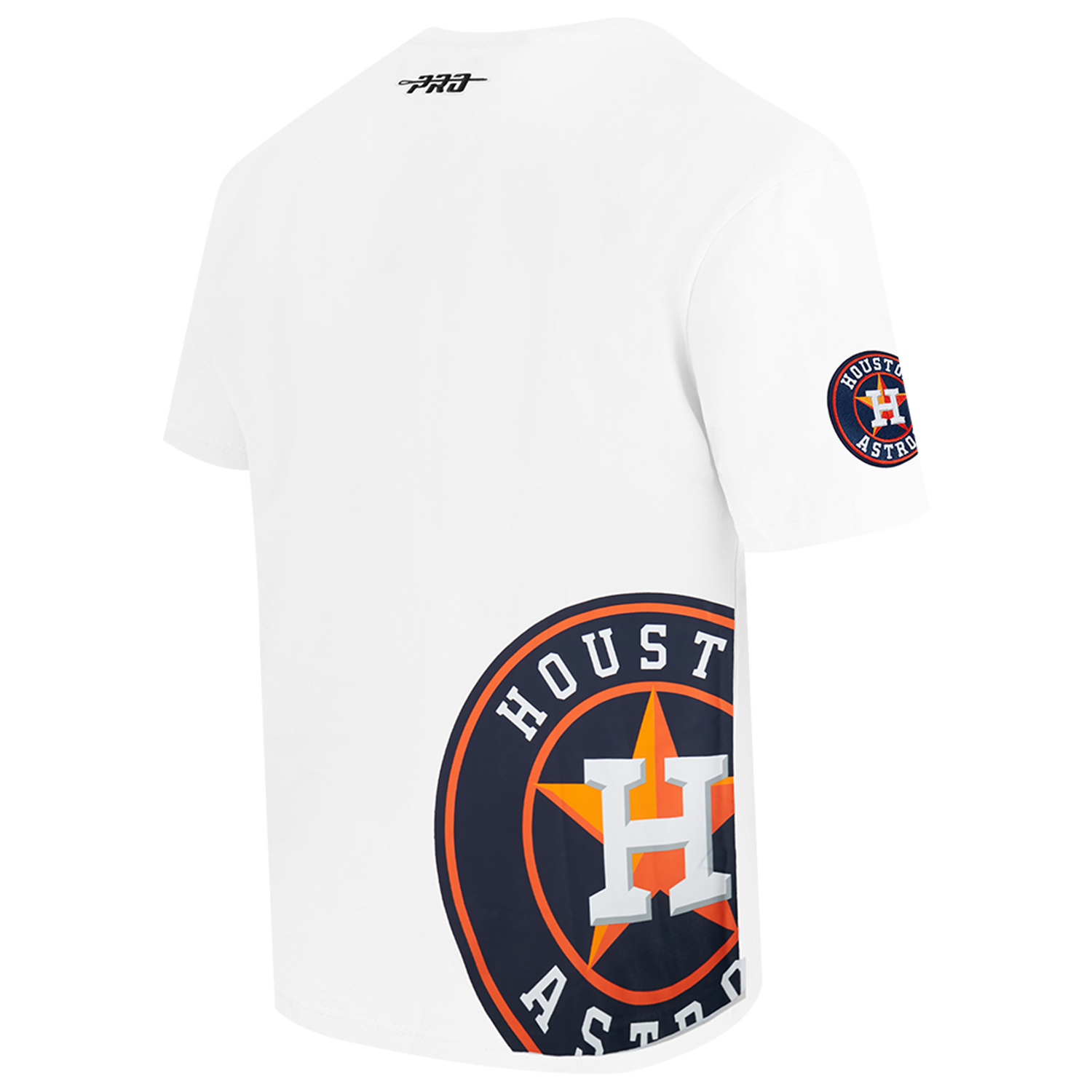 Pro Standard Astros Living Large CJ Drop Shoulder T-Shirt - Men's - Black/White/Orange