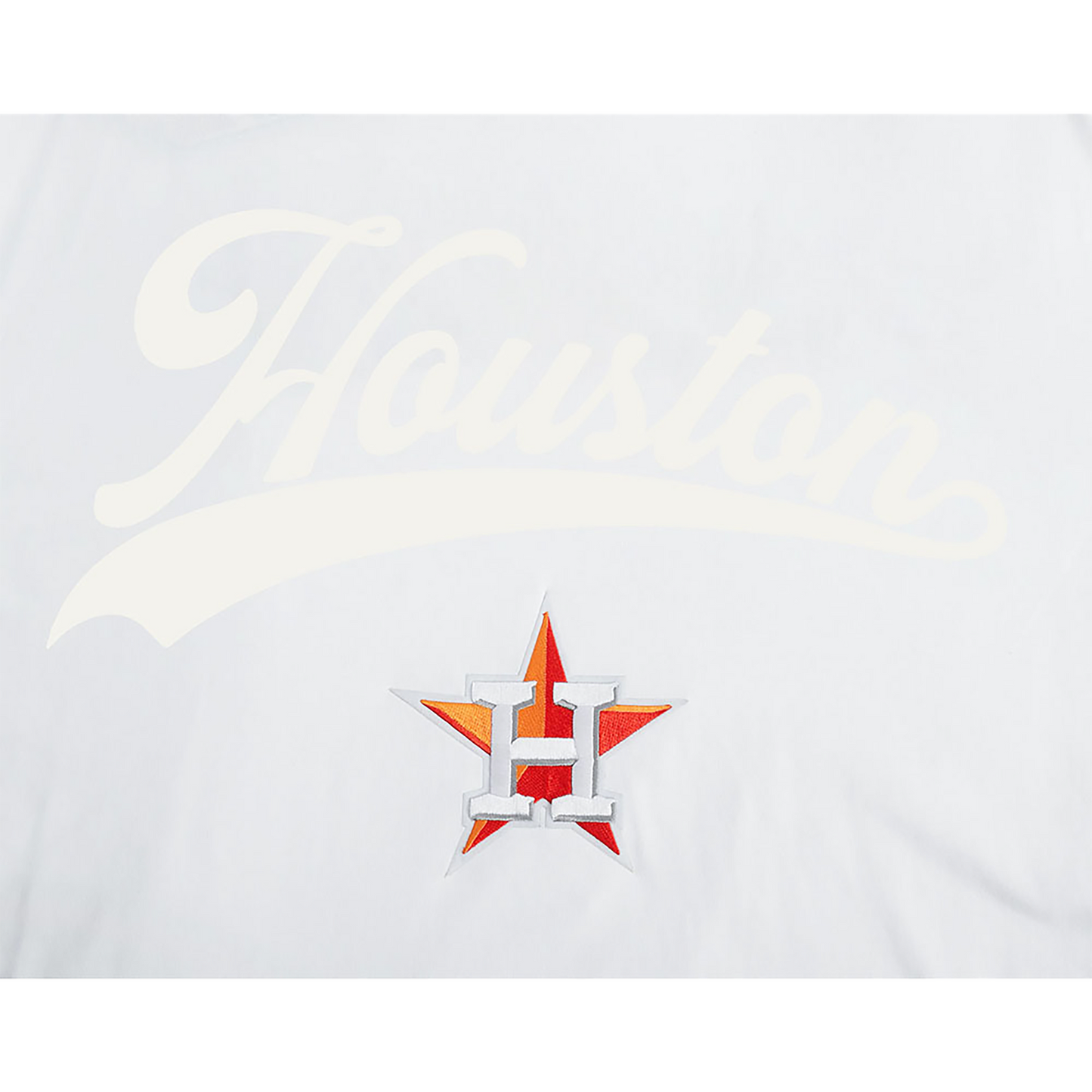 Pro Standard Astros Living Large CJ Drop Shoulder T-Shirt - Men's - Black/White/Orange