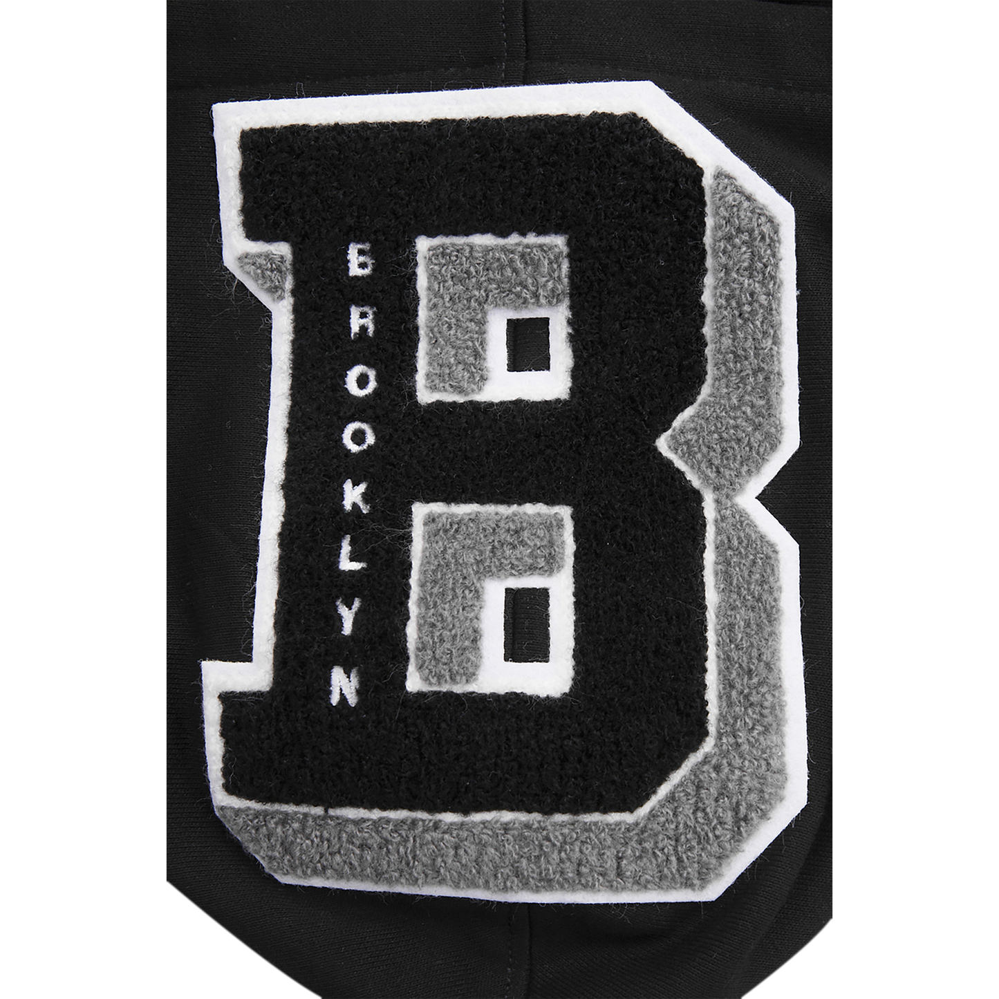 Pro Standard NETS MASH UP RIB FLC PO HOODIE - Men's - Black/Gray