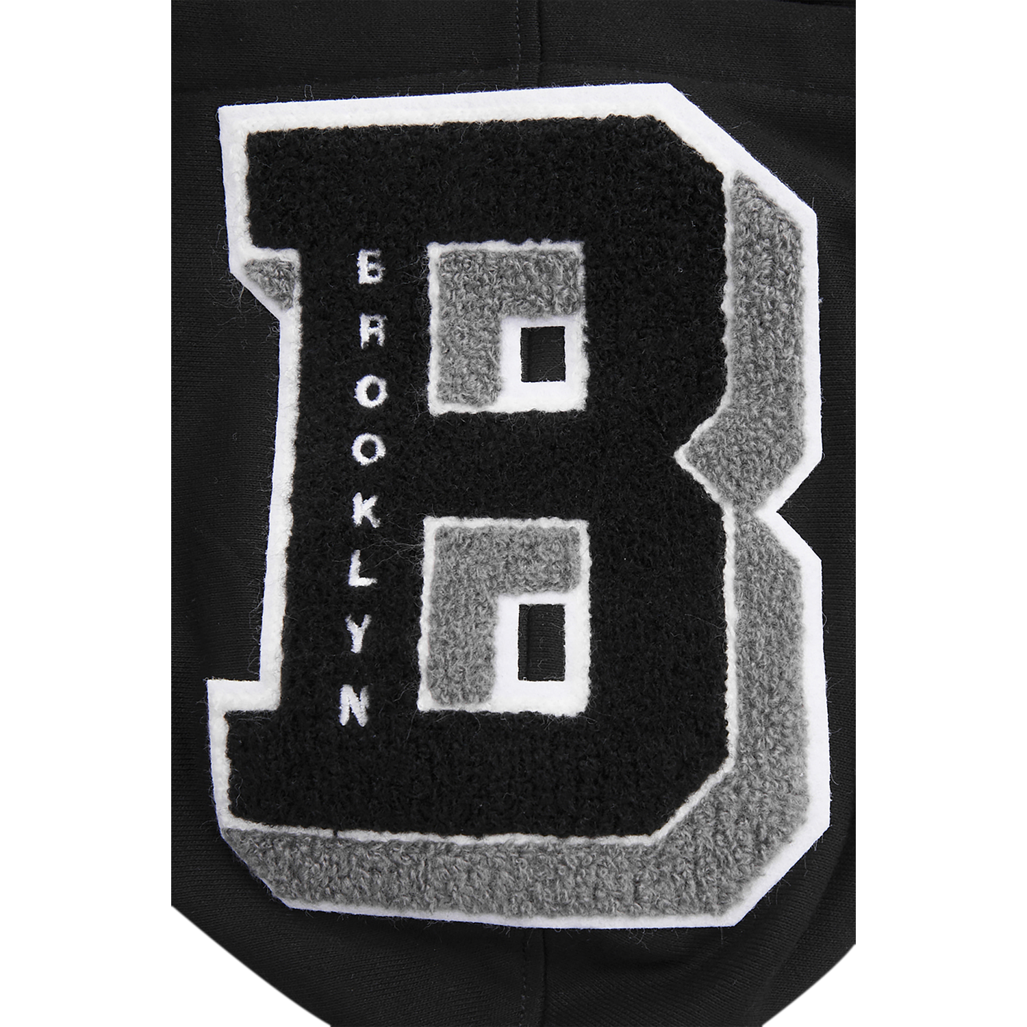 Pro Standard NETS MASH UP RIB FLC PO HOODIE - Men's - Black/Gray