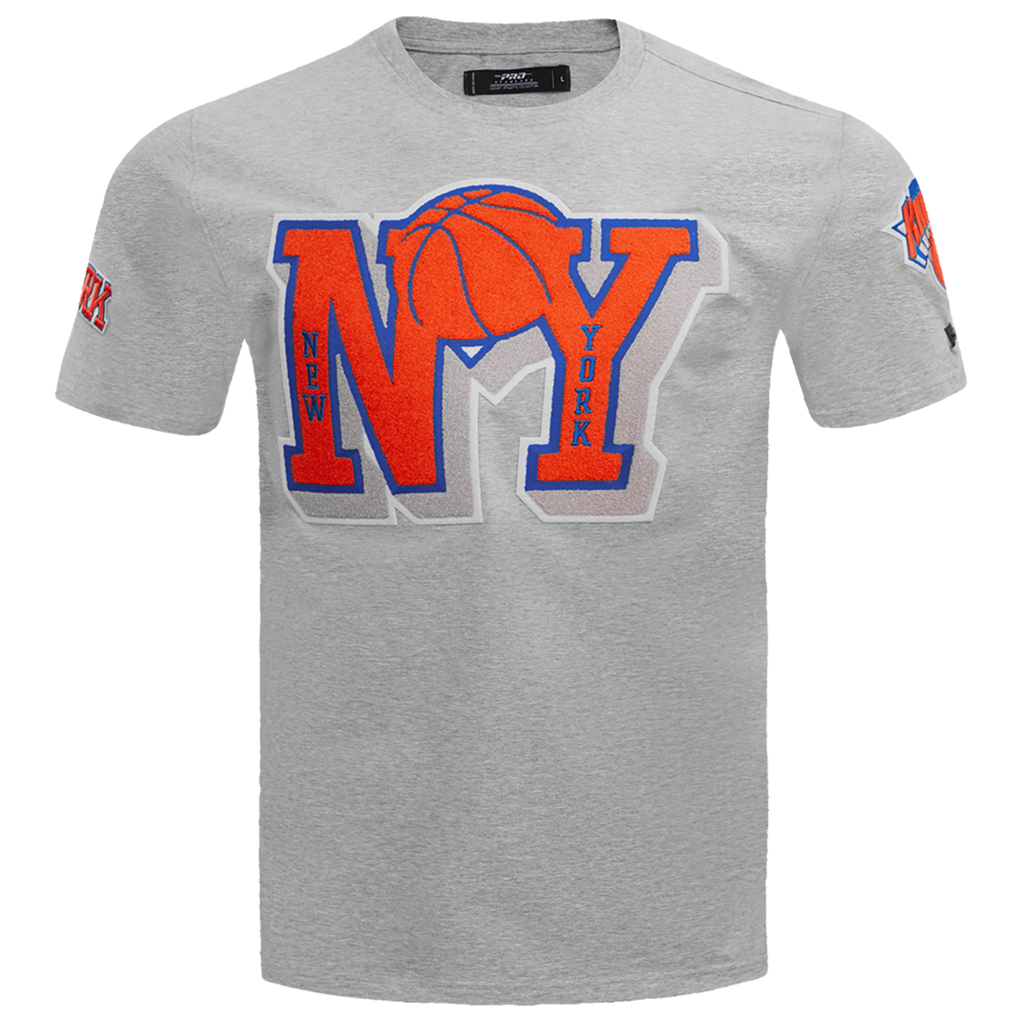 Pro Standard Knicks Mash Up T-Shirt - Men's - Heather Grey