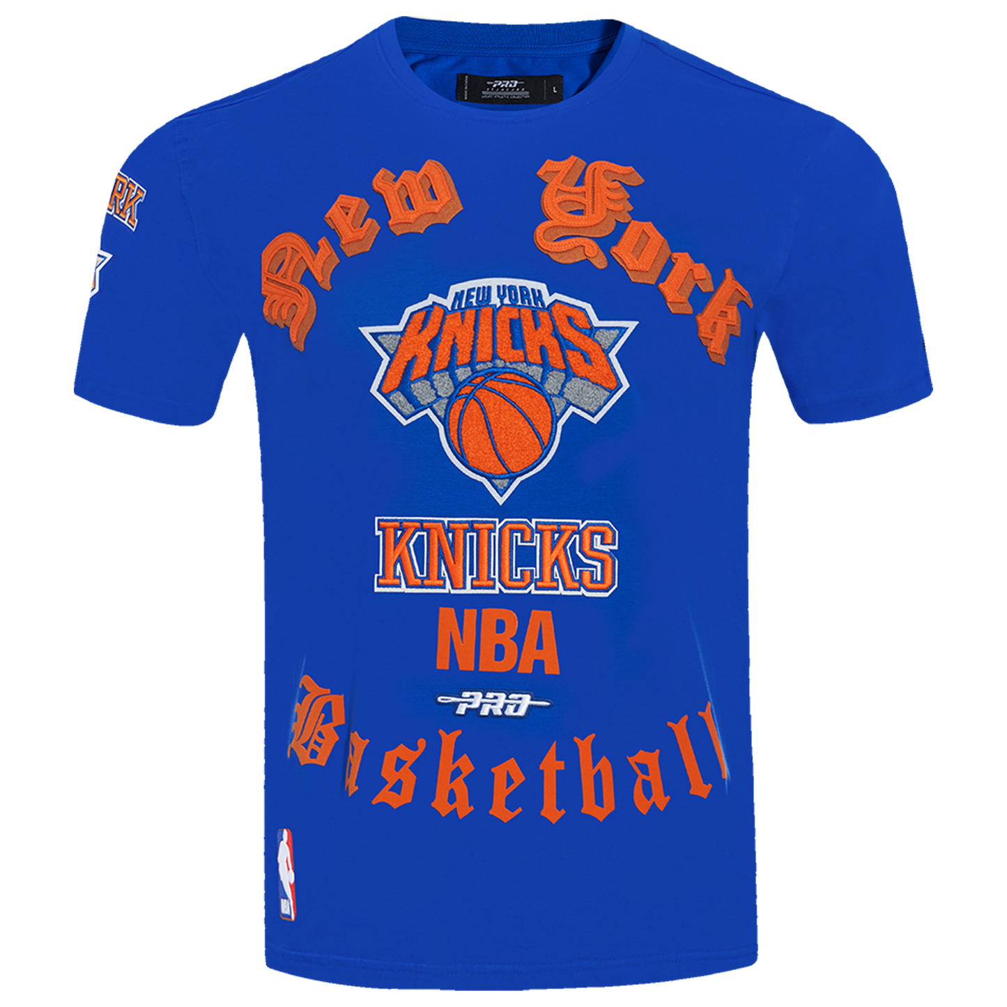 Pro Standard KNICKS OLD ENGLISH SJ TEE - Men's - Royal Blue