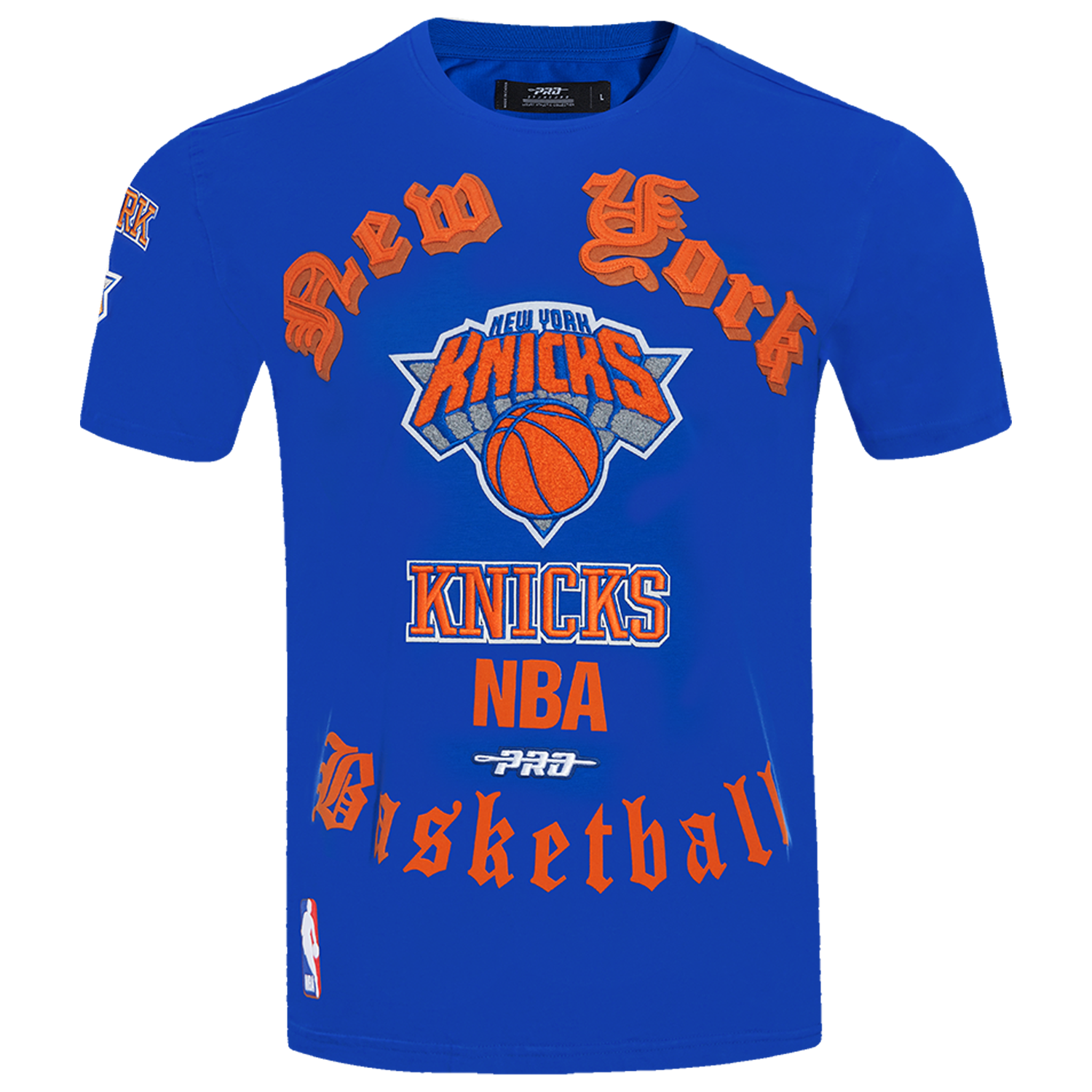 Pro Standard KNICKS OLD ENGLISH SJ TEE - Men's - Royal Blue