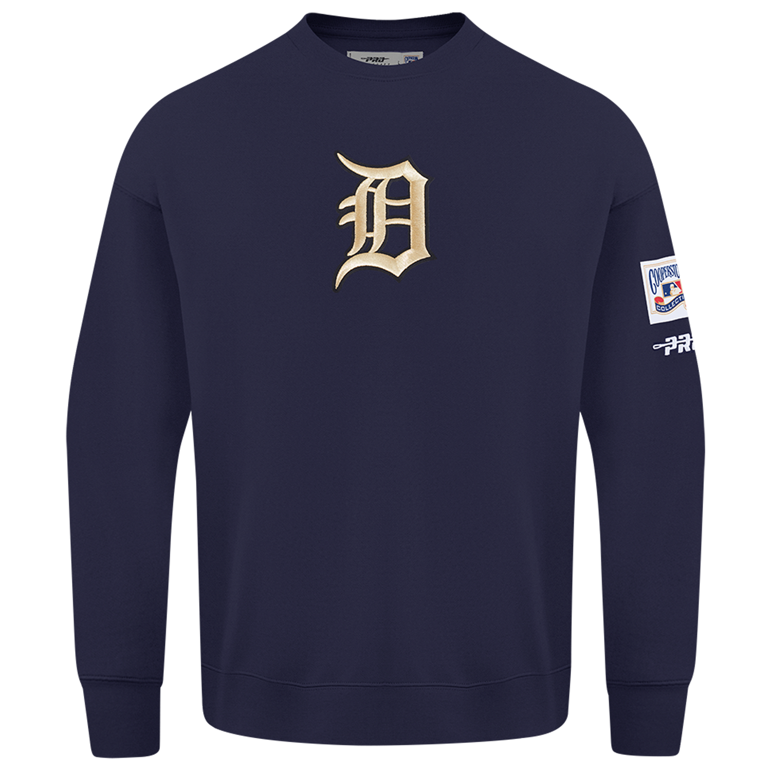 Pro Standard Tigers Champs Drop Shoulder Crew - Men's - Navy/Multi
