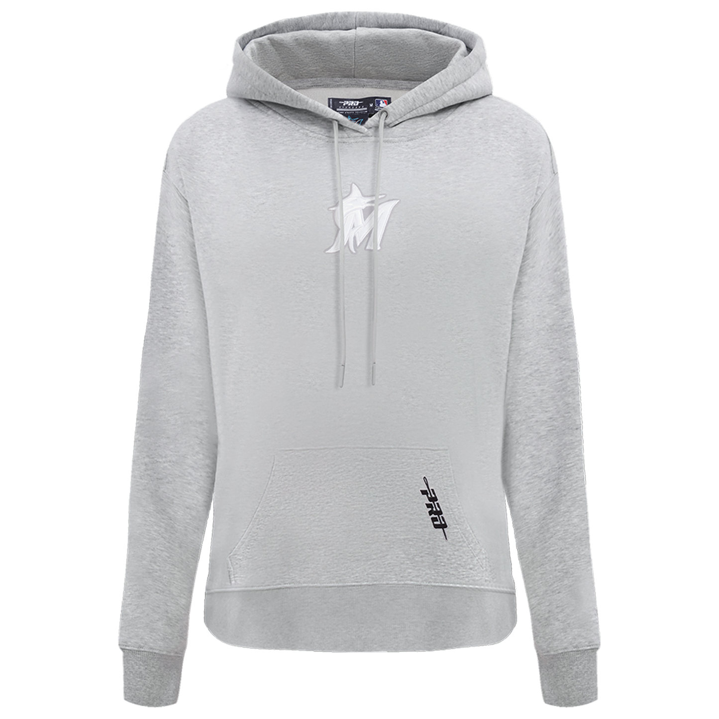 Pro Standard Marlins Classic DS PO Hoodie - Men's - Grey/White