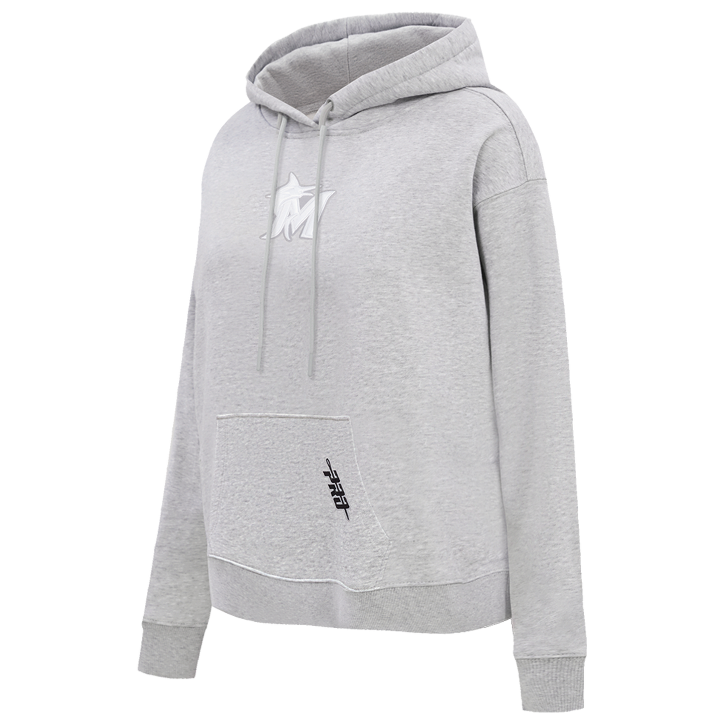 Pro Standard Marlins Classic DS PO Hoodie - Men's - Grey/White