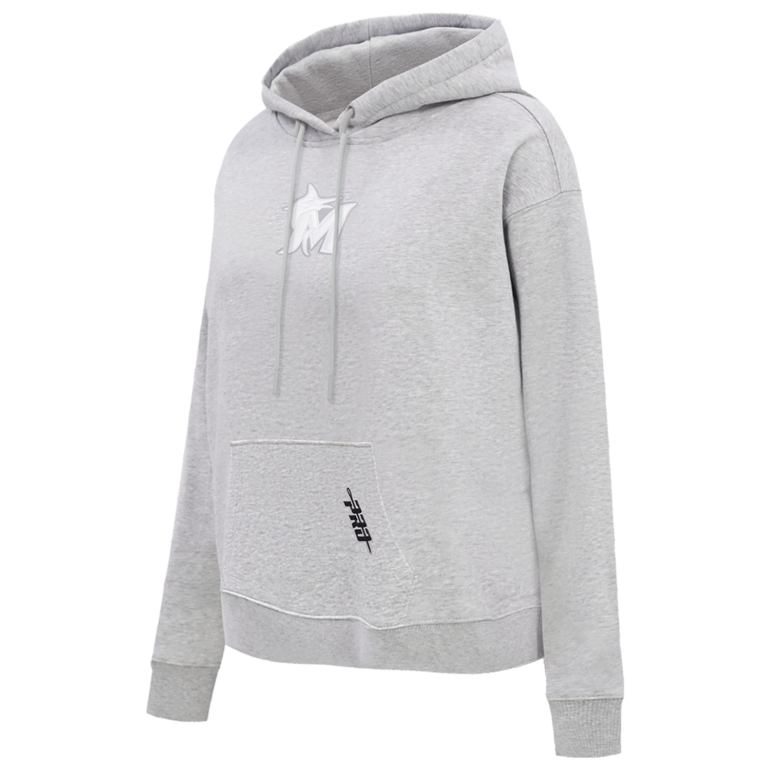 Pro Standard Marlins Classic DS PO Hoodie - Men's - Grey/White