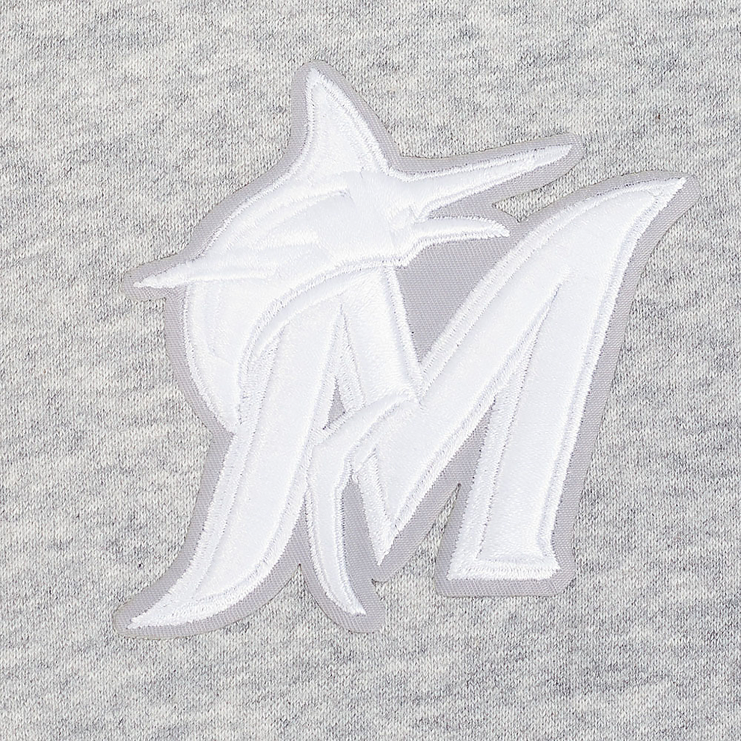Pro Standard Marlins Classic DS PO Hoodie - Men's - Grey/White