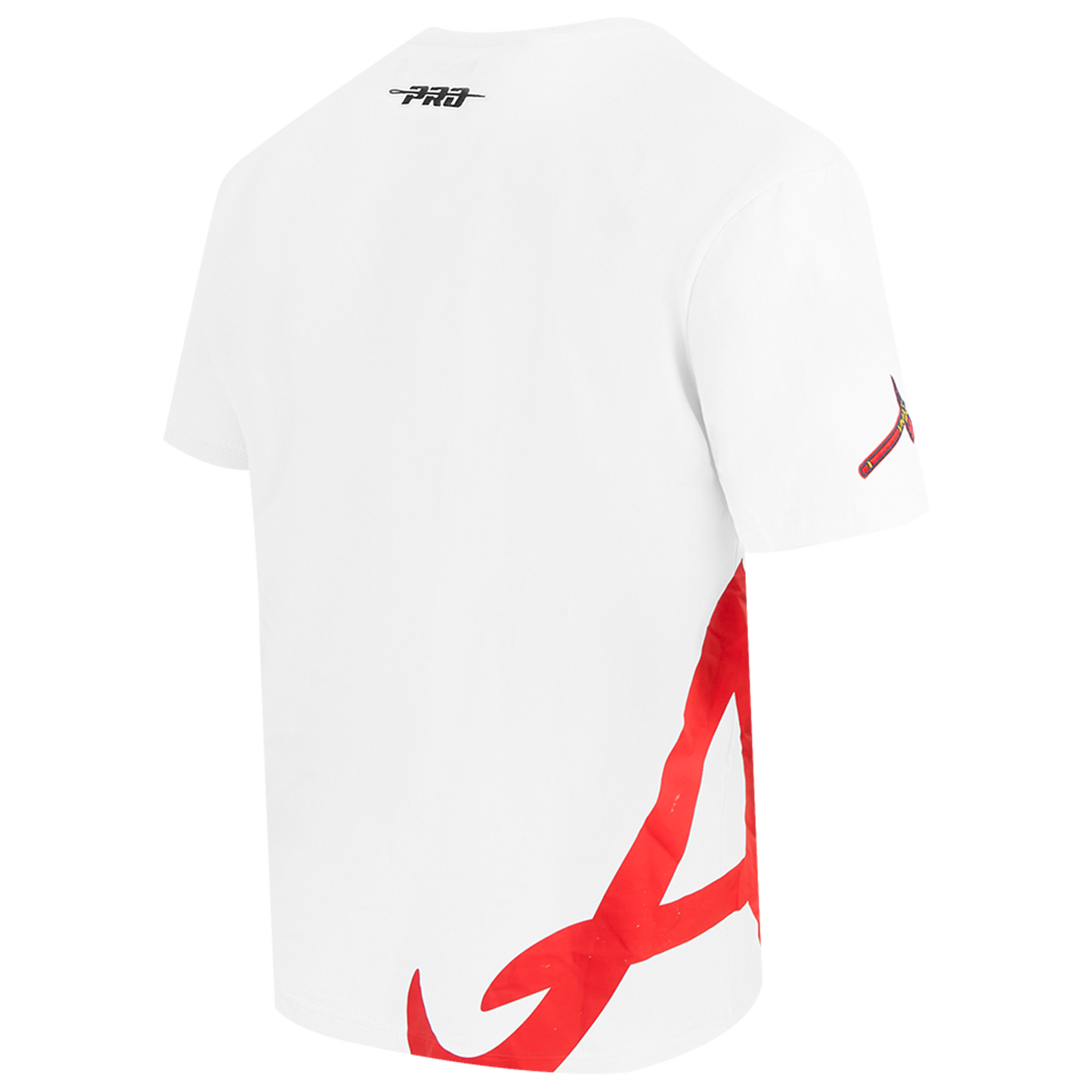 Pro Standard Braves Living Large CJ Drop Shoulder T-Shirt - Men's - Red/White