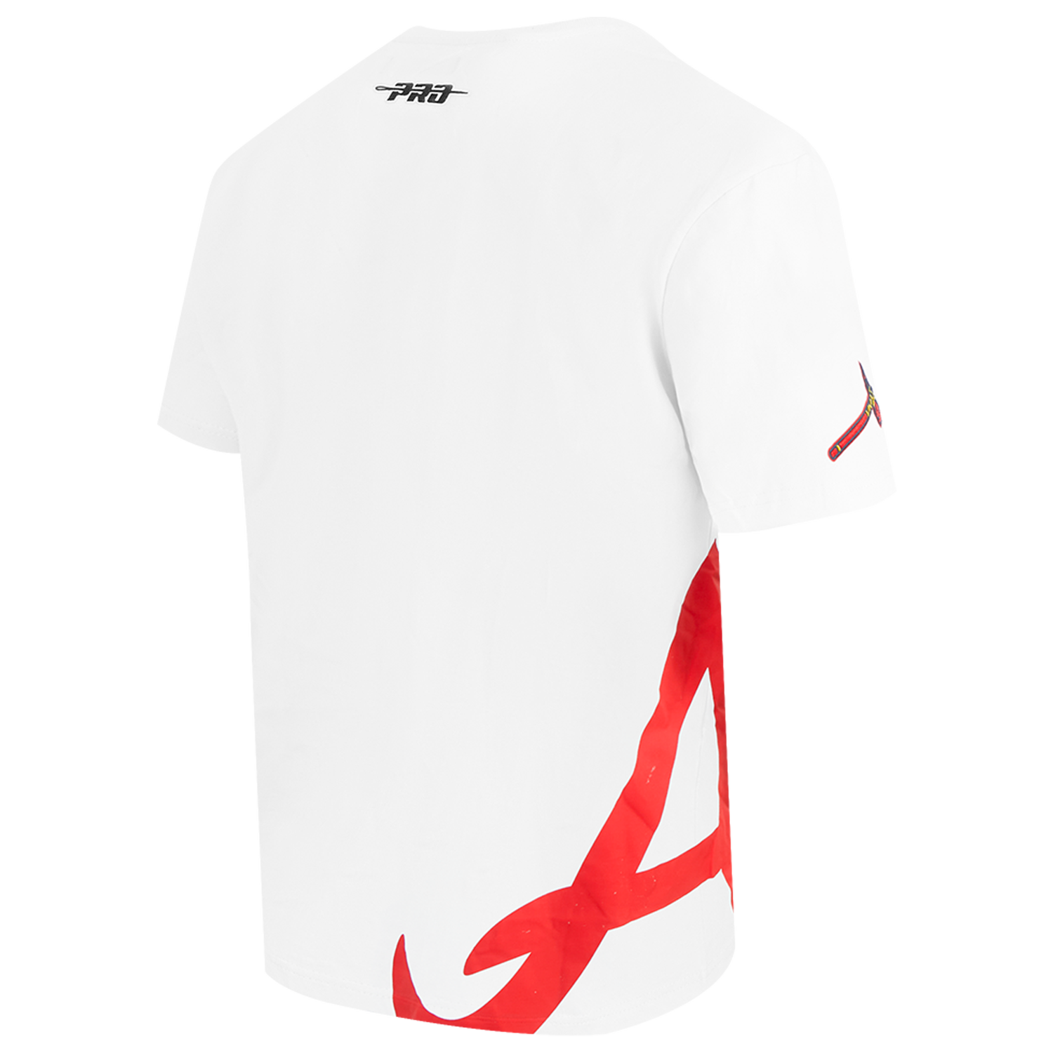 Pro Standard Braves Living Large CJ Drop Shoulder T-Shirt - Men's - Red/White