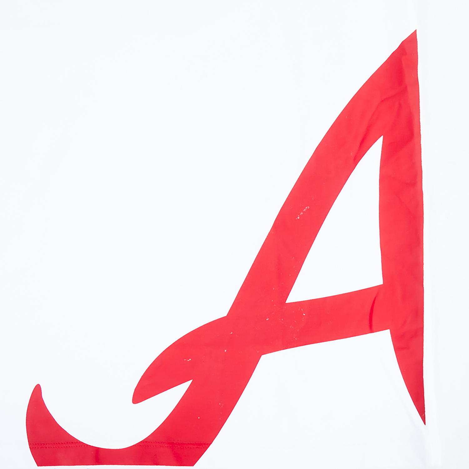 Pro Standard Braves Living Large CJ Drop Shoulder T-Shirt - Men's - Red/White
