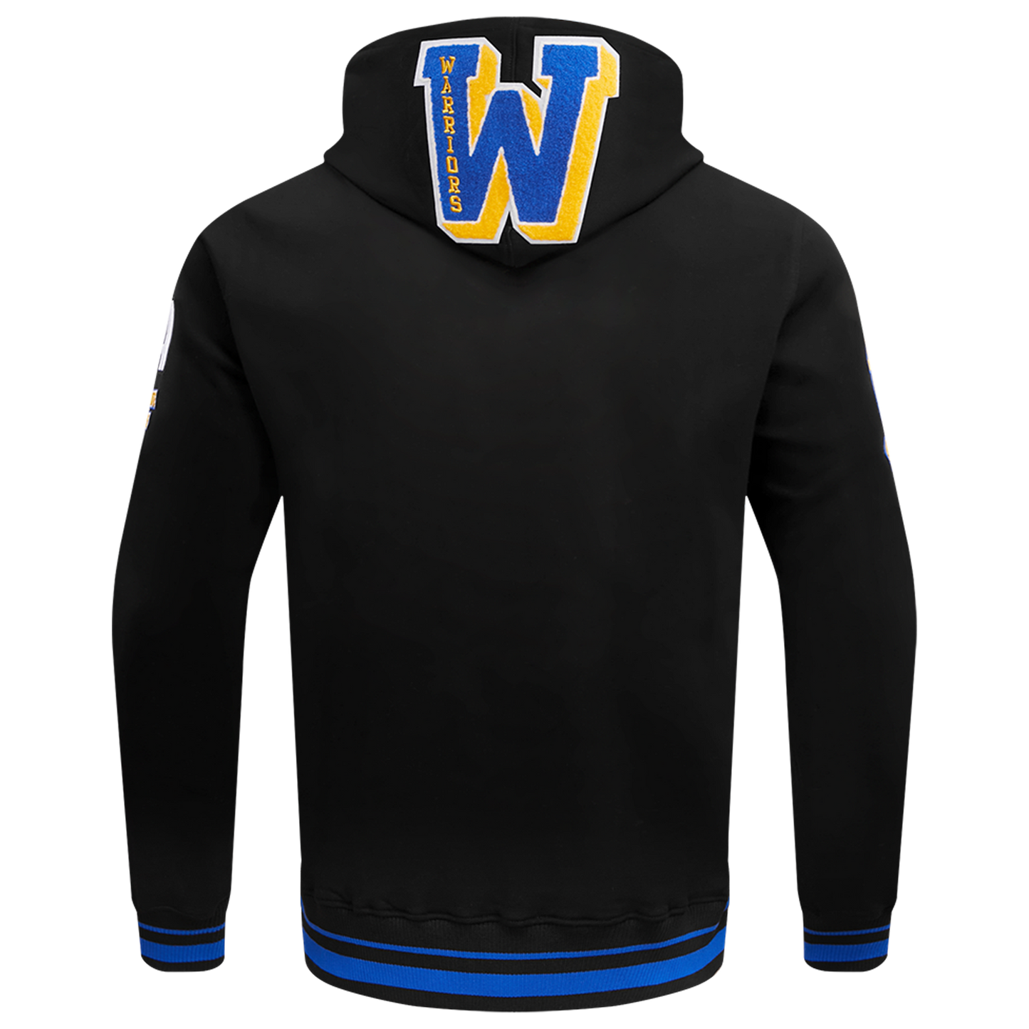 Pro Standard WARRIORS MASH UP RIB FLC PO HOODIE - Men's - Black/Royal Blue/Black