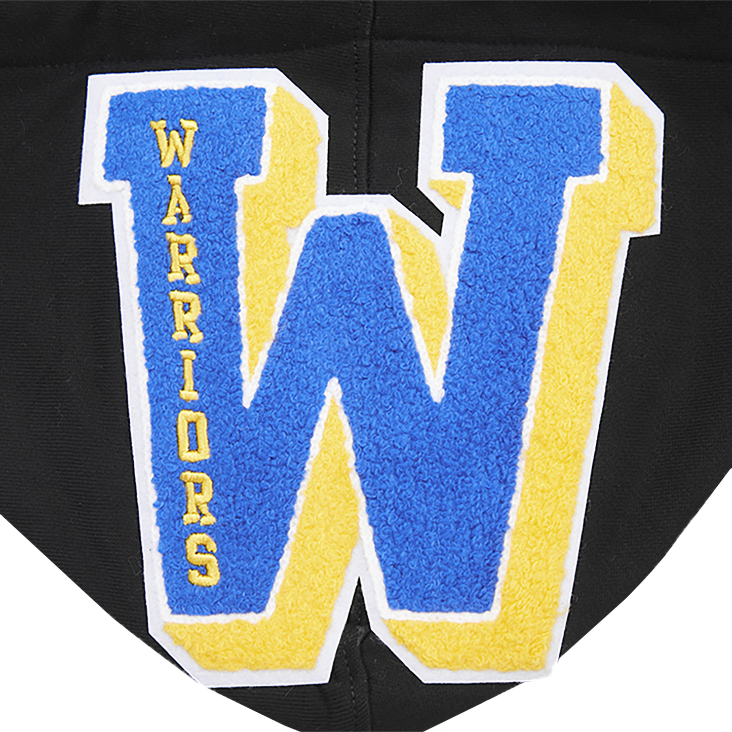 Pro Standard WARRIORS MASH UP RIB FLC PO HOODIE - Men's - Black/Royal Blue/Black