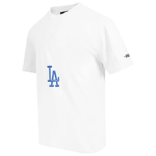Pro Standard Dodgers Living Large CJ Drop Shoulder T-Shirt - Men's - Red/Black/White