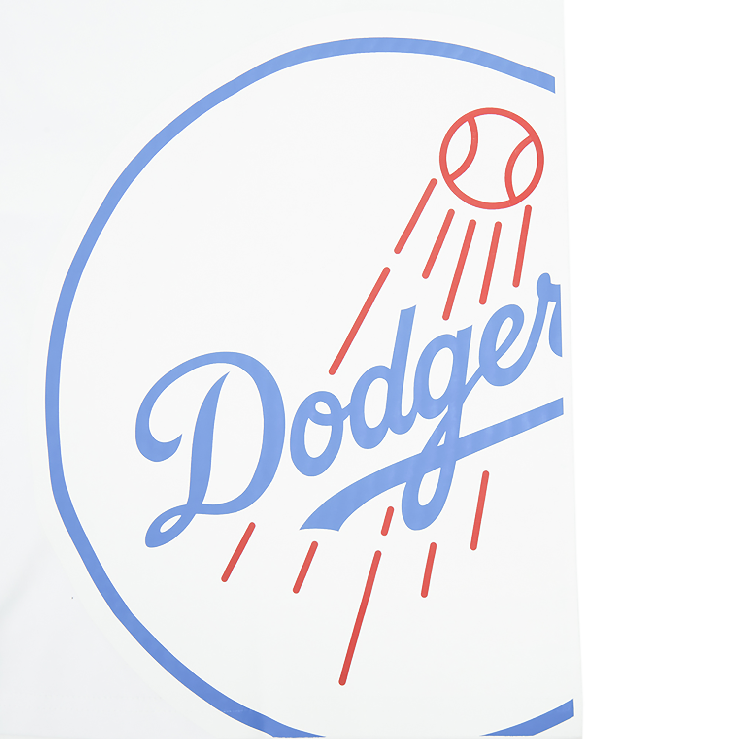Pro Standard Dodgers Living Large CJ Drop Shoulder T-Shirt - Men's - Red/Black/White