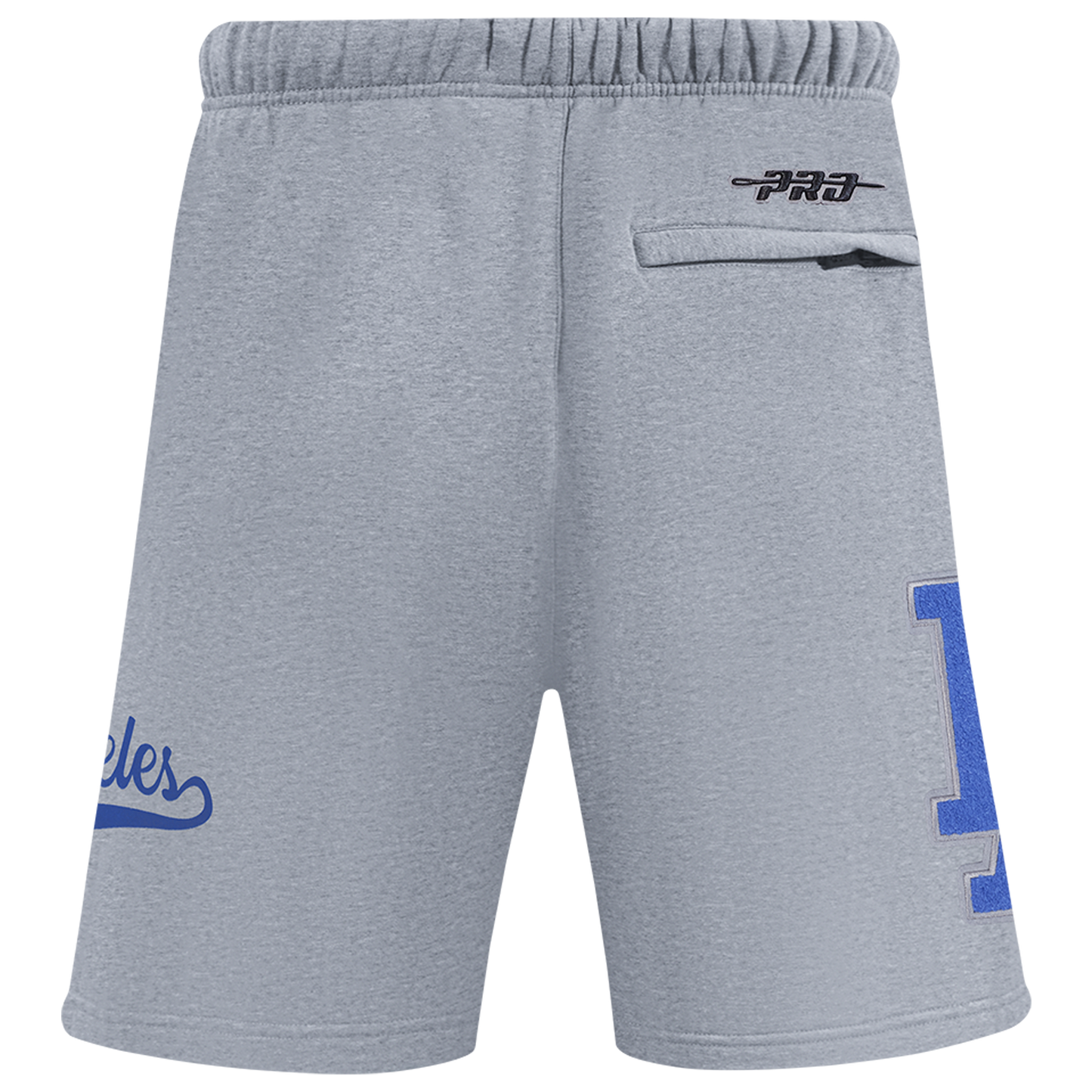 Pro Standard Dodgers Living Large Fleece Shorts - Men's - Blue/Gray