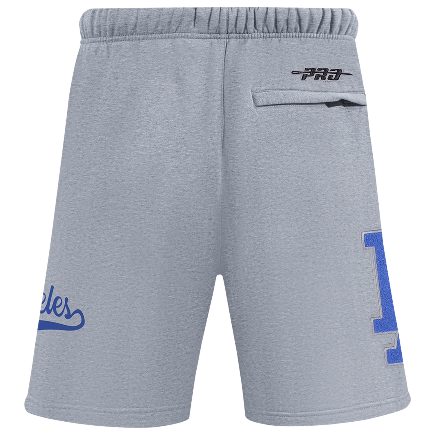 Pro Standard Dodgers Living Large Fleece Shorts - Men's - Blue/Gray