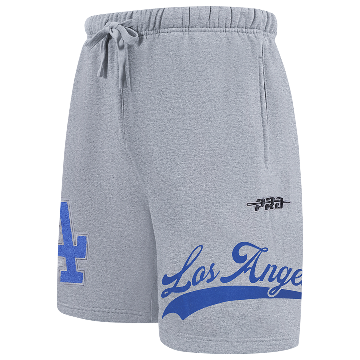 Pro Standard Dodgers Living Large Fleece Shorts - Men's - Blue/Gray
