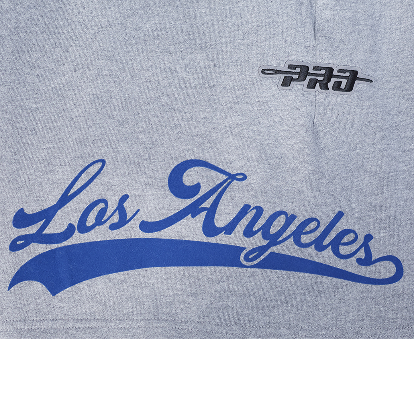 Pro Standard Dodgers Living Large Fleece Shorts - Men's - Blue/Gray