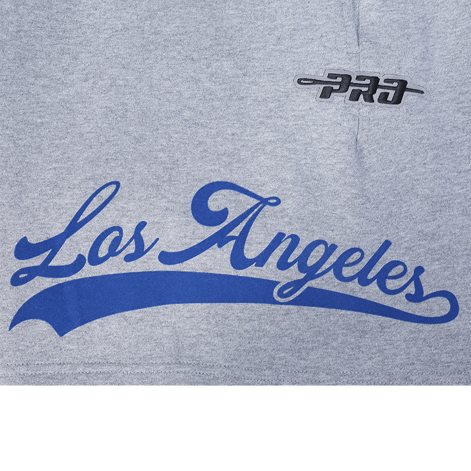 Pro Standard Dodgers Living Large Fleece Shorts - Men's - Blue/Gray