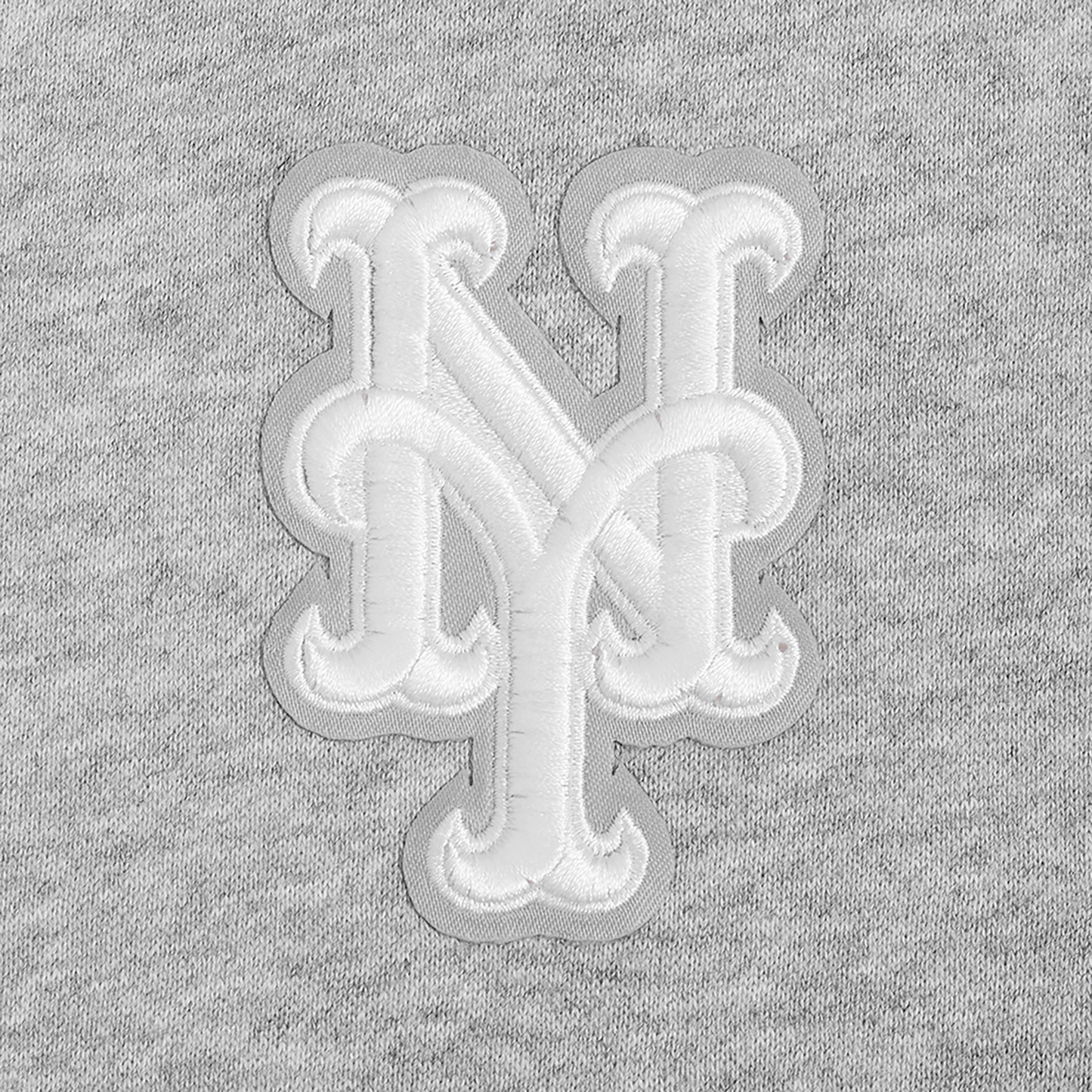 Pro Standard Mets Classic DS PO Hoodie - Men's - Grey/White