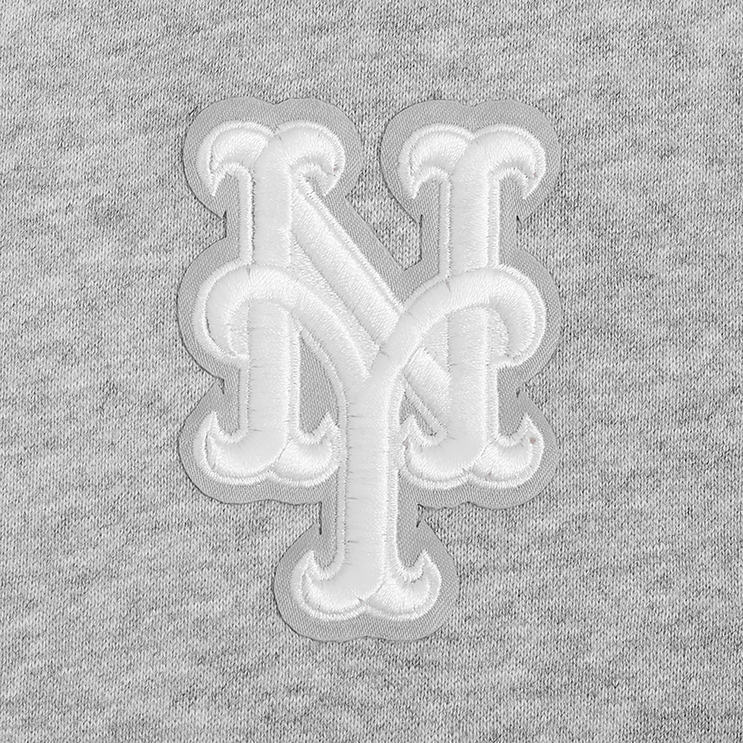 Pro Standard Mets Classic DS PO Hoodie - Men's - Grey/White