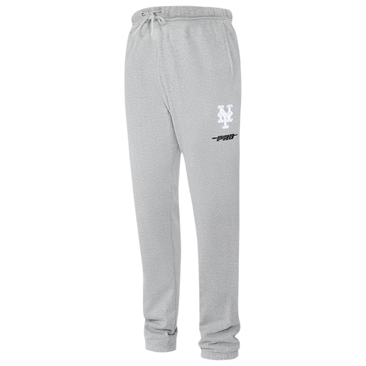 Pro Standard Mets Classic Sweatpants - Men's - Grey/White