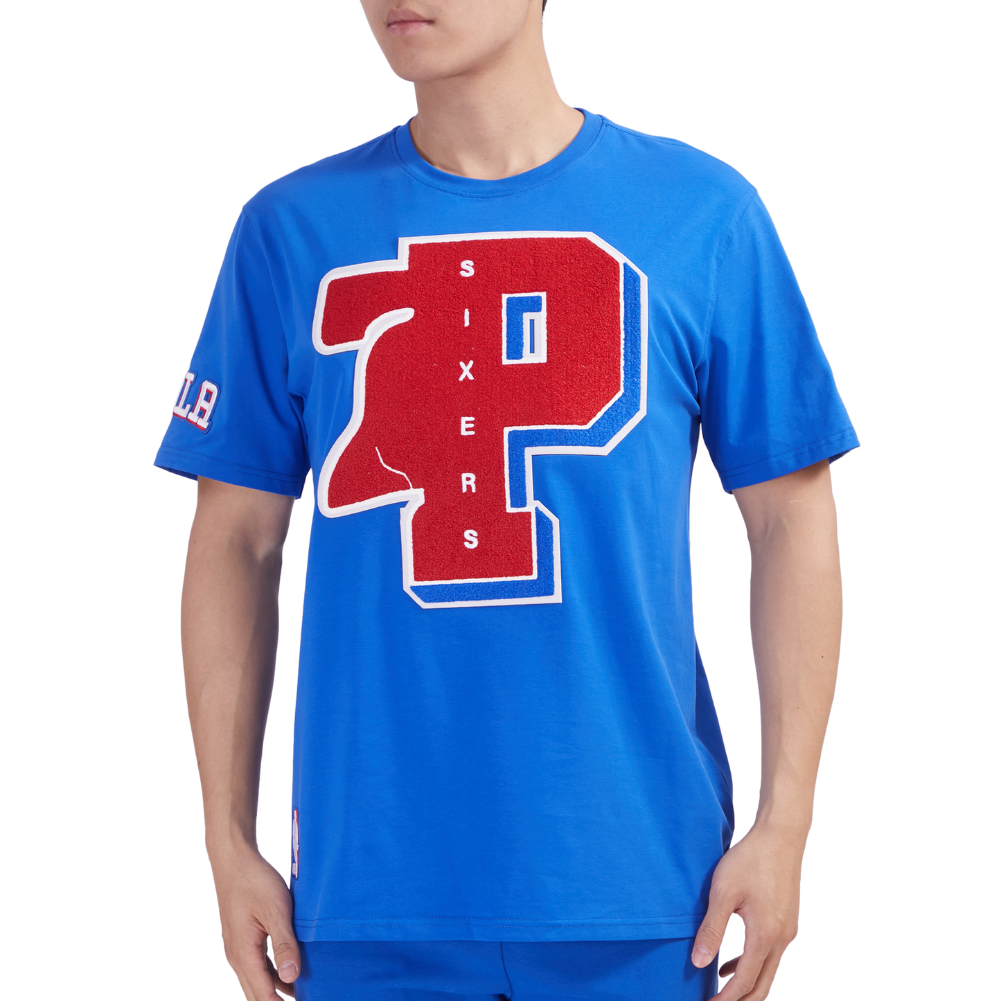 Pro Standard 76ERS MASH UP SJ TEE - Men's - Royal Blue