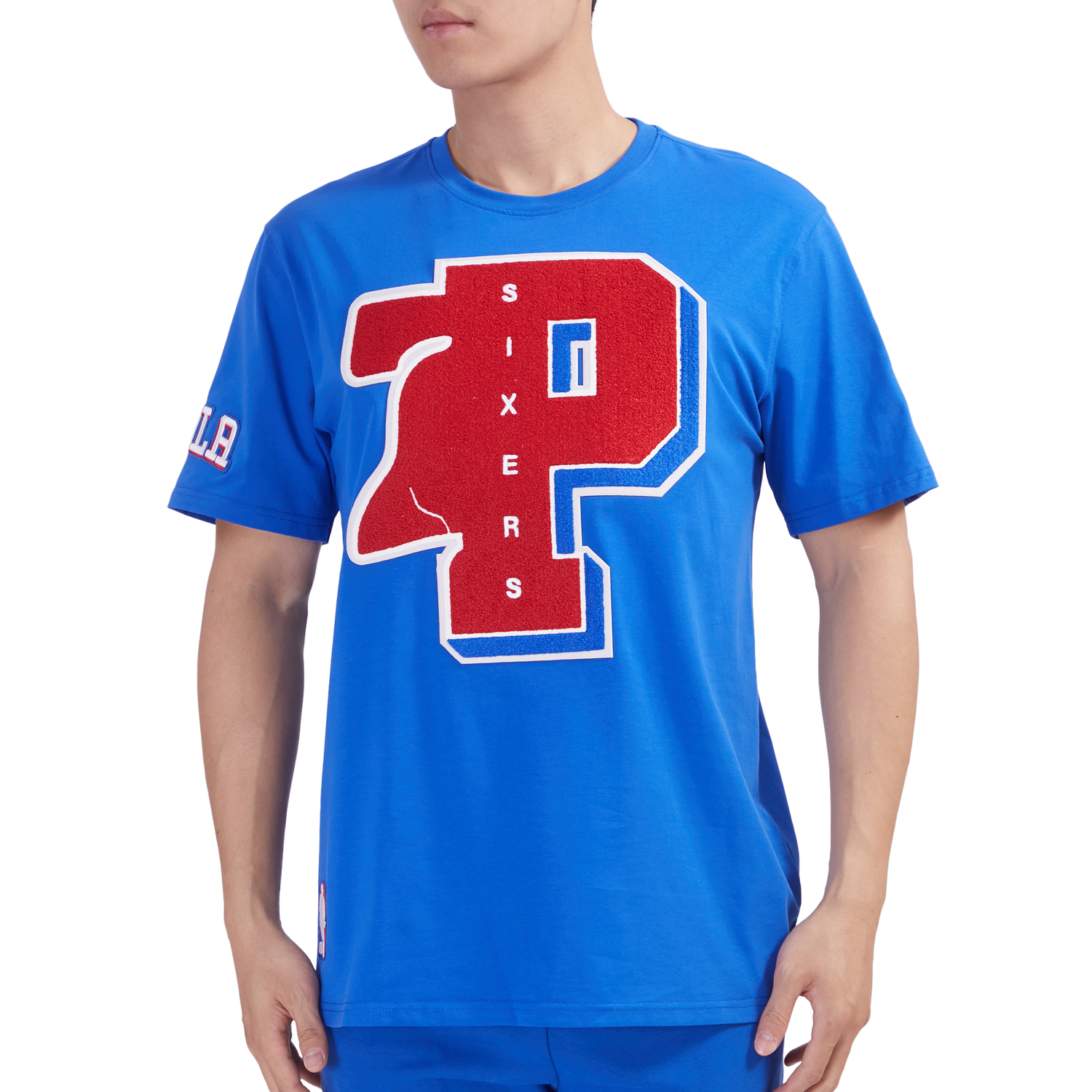 Pro Standard 76ERS MASH UP SJ TEE - Men's - Royal Blue