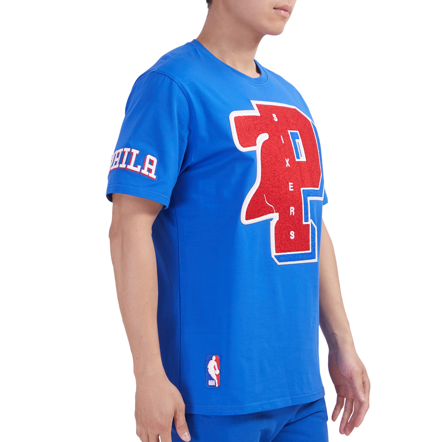 Pro Standard 76ERS MASH UP SJ TEE - Men's - Royal Blue