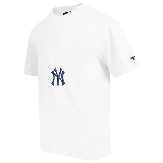 Pro Standard Yankees Living Large CJ Drop Shoulder T-Shirt - Men's - Red/Navy/White