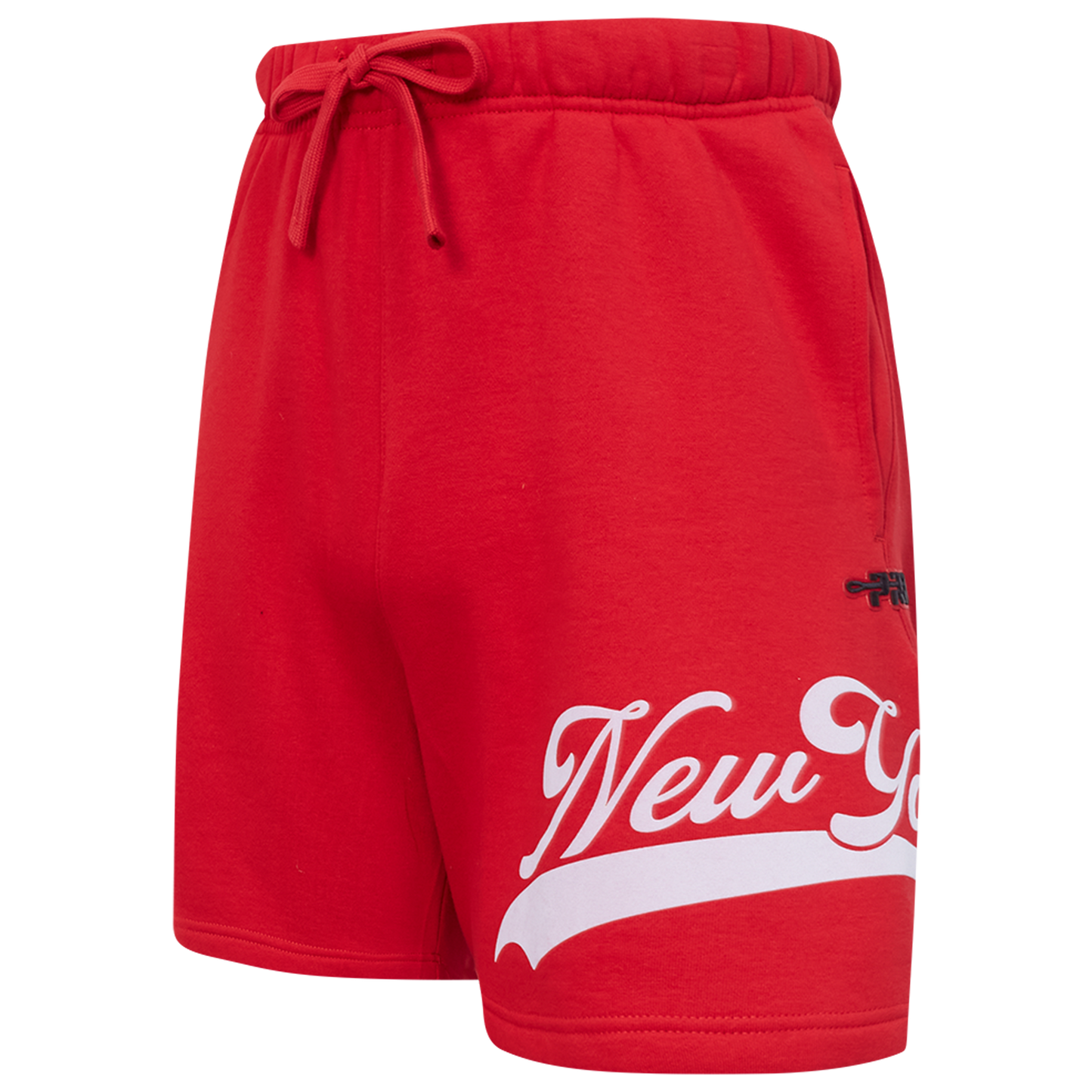 Pro Standard Yankees Living Large Fleece Shorts - Men's - Red/White