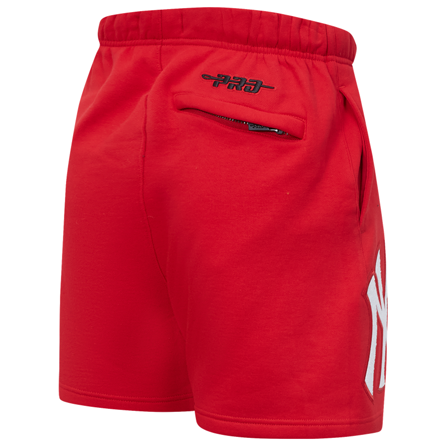 Pro Standard Yankees Living Large Fleece Shorts - Men's - Red/White