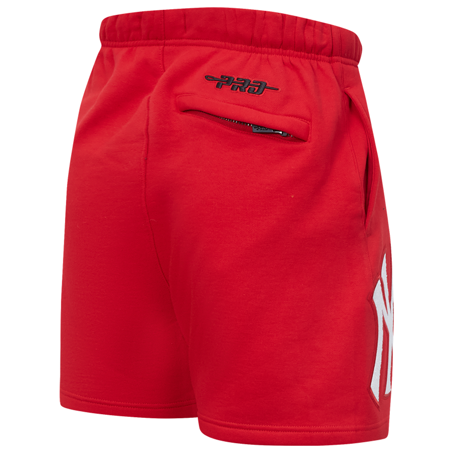 Pro Standard Yankees Living Large Fleece Shorts - Men's - Red/White