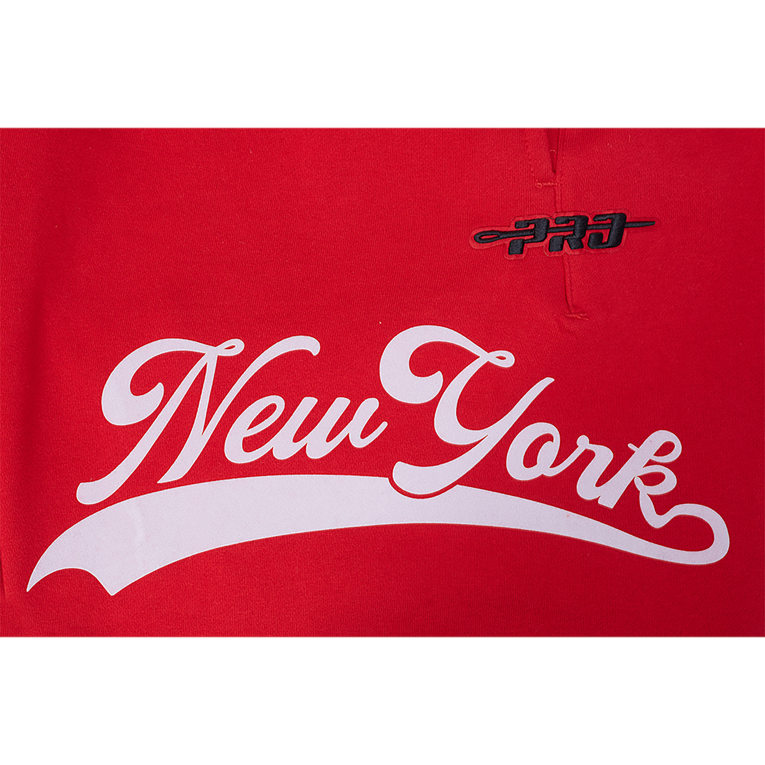 Pro Standard Yankees Living Large Fleece Shorts - Men's - Red/White