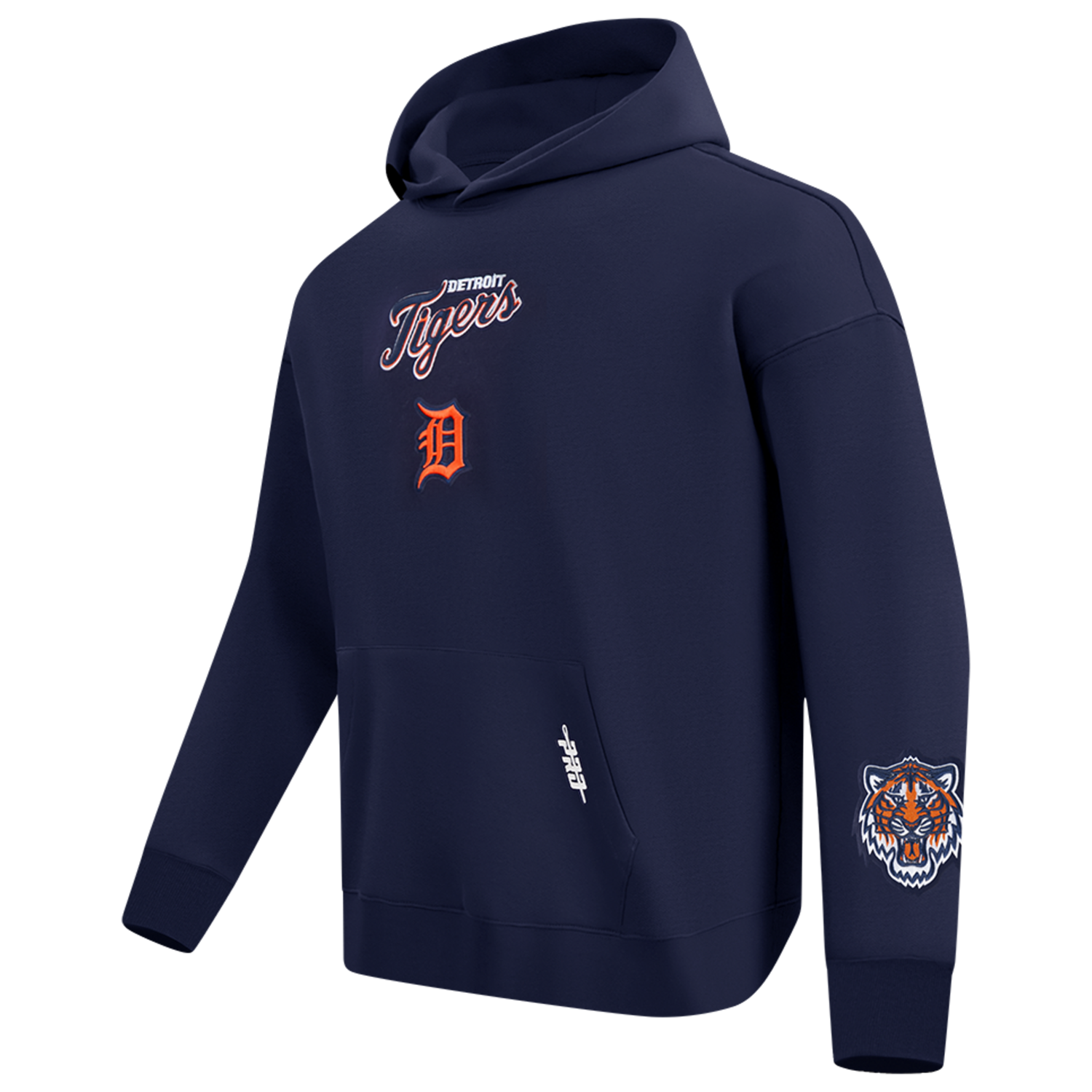Pro Standard Tigers Pullover Hoodie - Men's - Midnight Navy