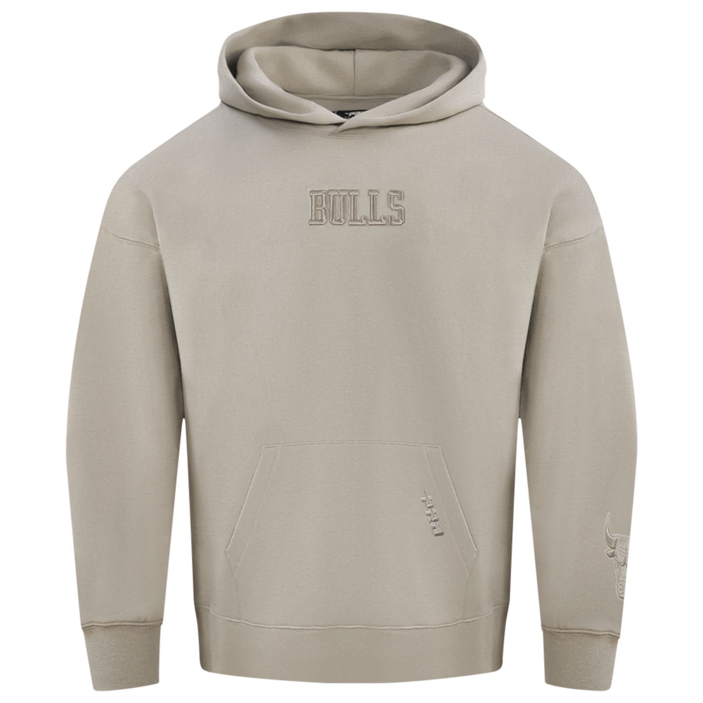 Pro Standard Bulls Logo Hoodie - Men's - Taupe