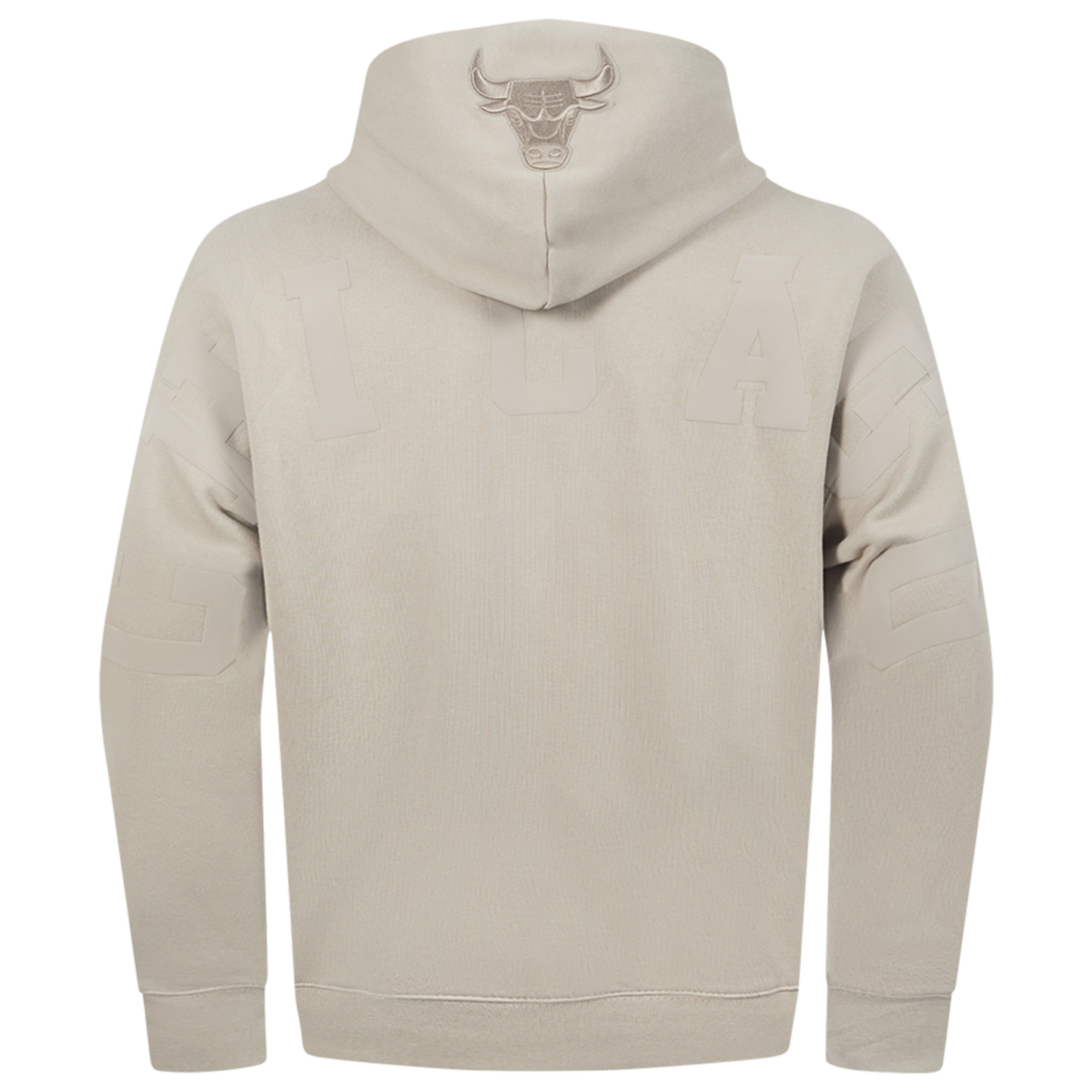 Pro Standard Bulls Logo Hoodie - Men's - Taupe