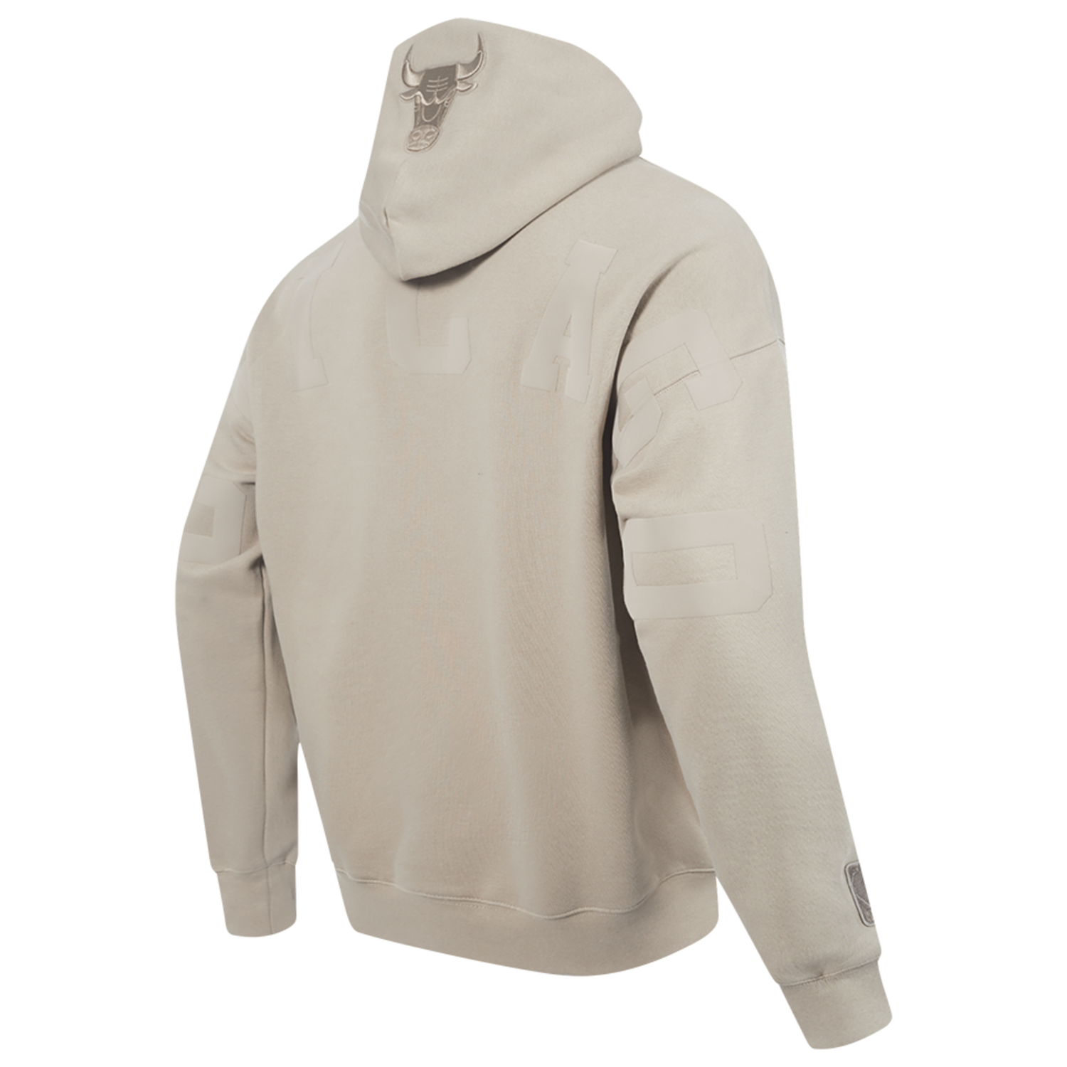 Pro Standard Bulls Logo Hoodie - Men's - Taupe