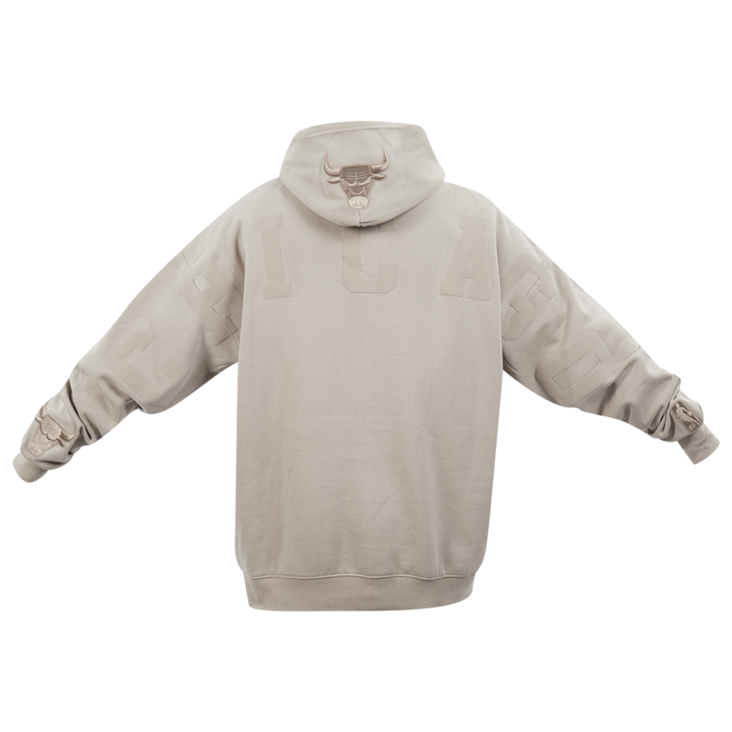 Pro Standard Bulls Logo Hoodie - Men's - Taupe