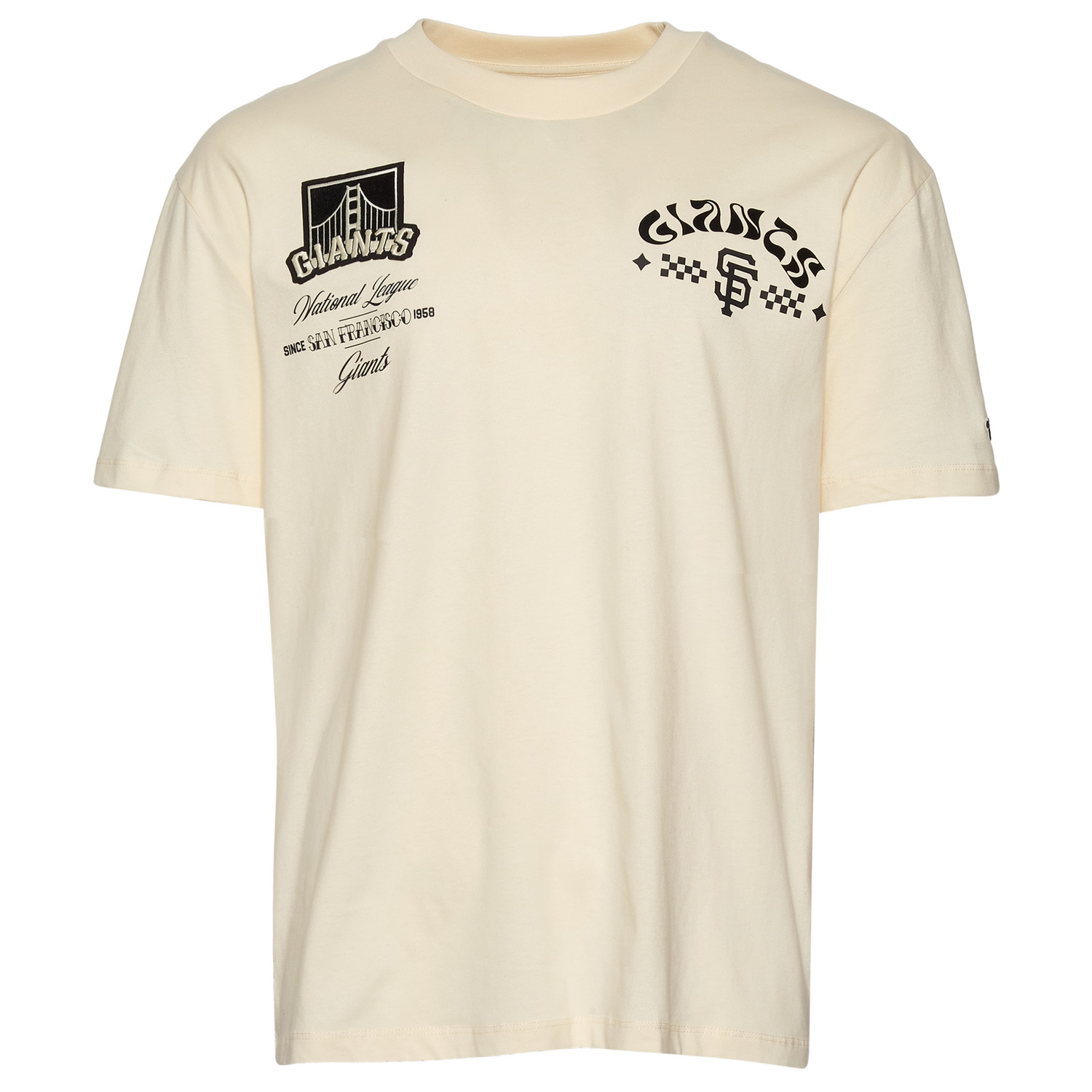 Pro Standard Giants Wavy Pro Drop Shoulder FC T-Shirt - Men's - Tan