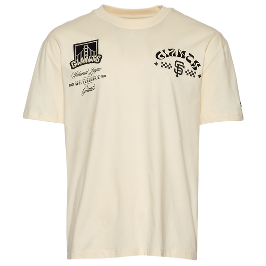 Pro Standard Giants Wavy Pro Drop Shoulder FC T-Shirt - Men's - Tan