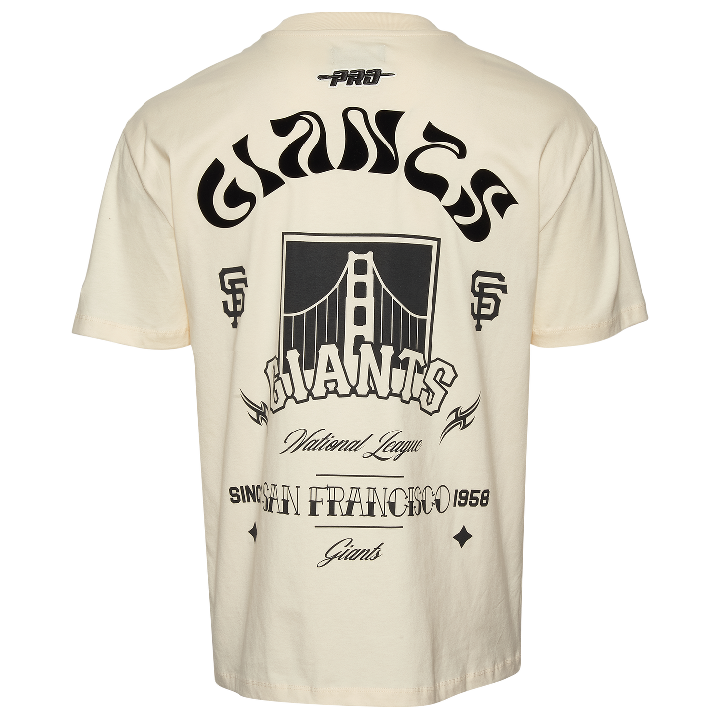 Pro Standard Giants Wavy Pro Drop Shoulder FC T-Shirt - Men's - Tan