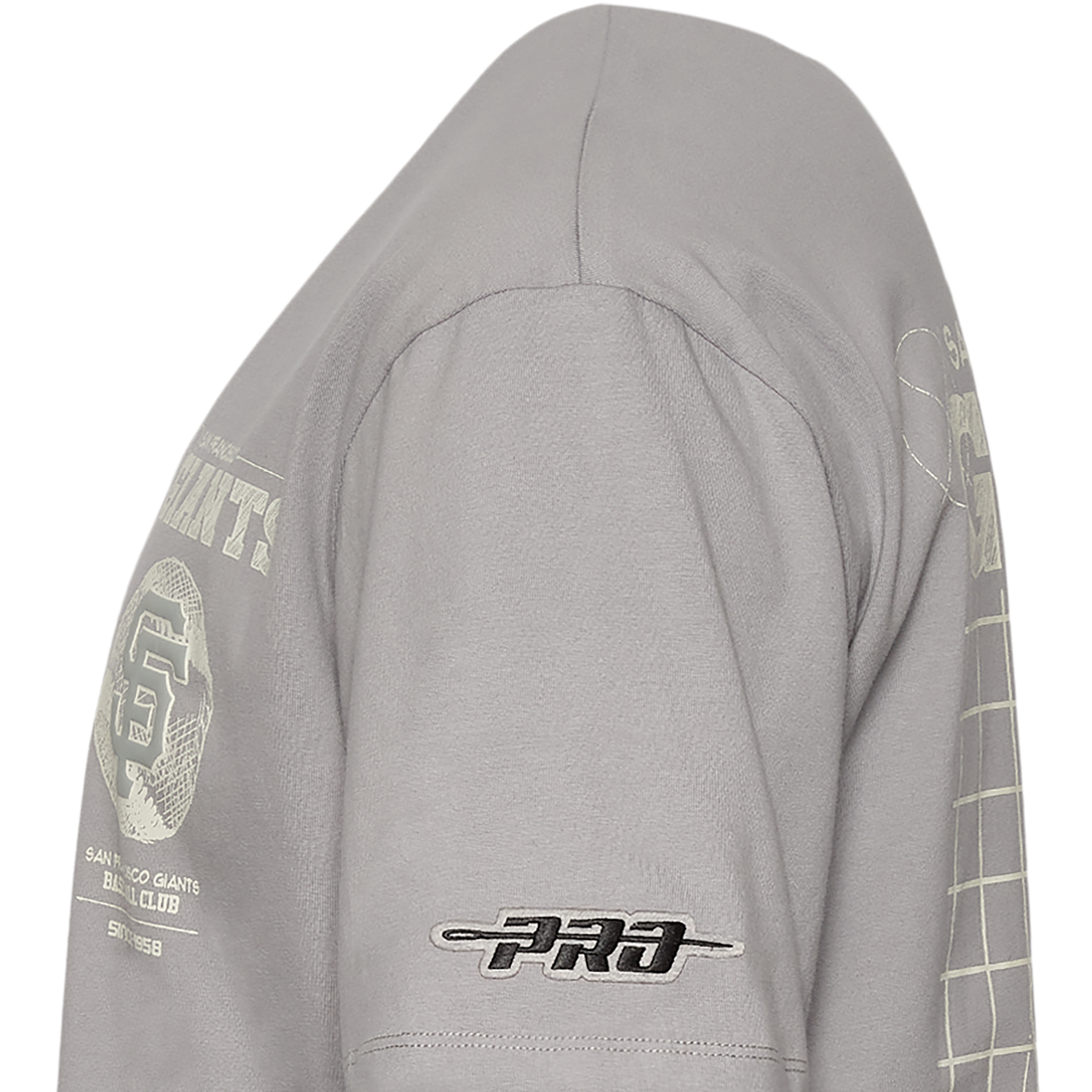 Pro Standard Giants Blueprint Pro Drop Shoulder FC T-Shirt - Men's - Silver