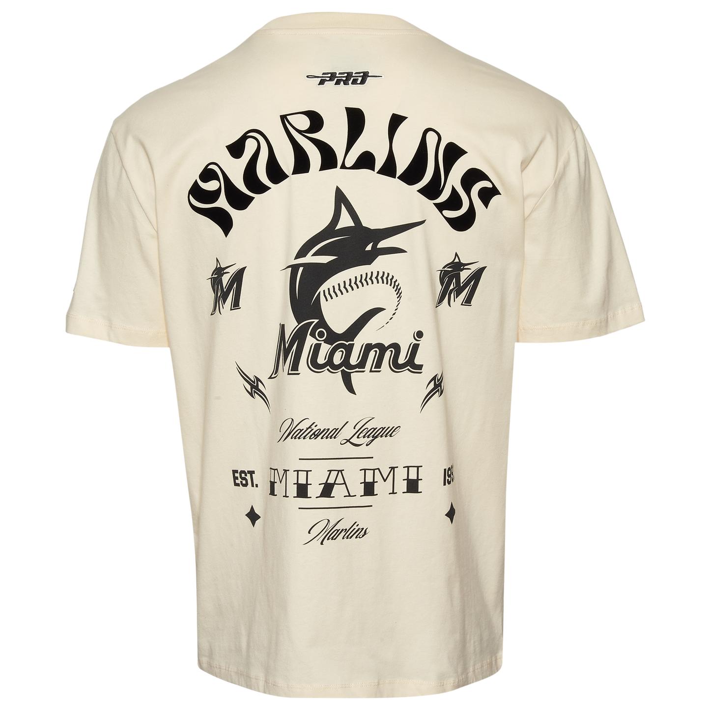 Pro Standard Marlins Wavy Pro Drop Shoulder FC T-Shirt - Men's - Tan