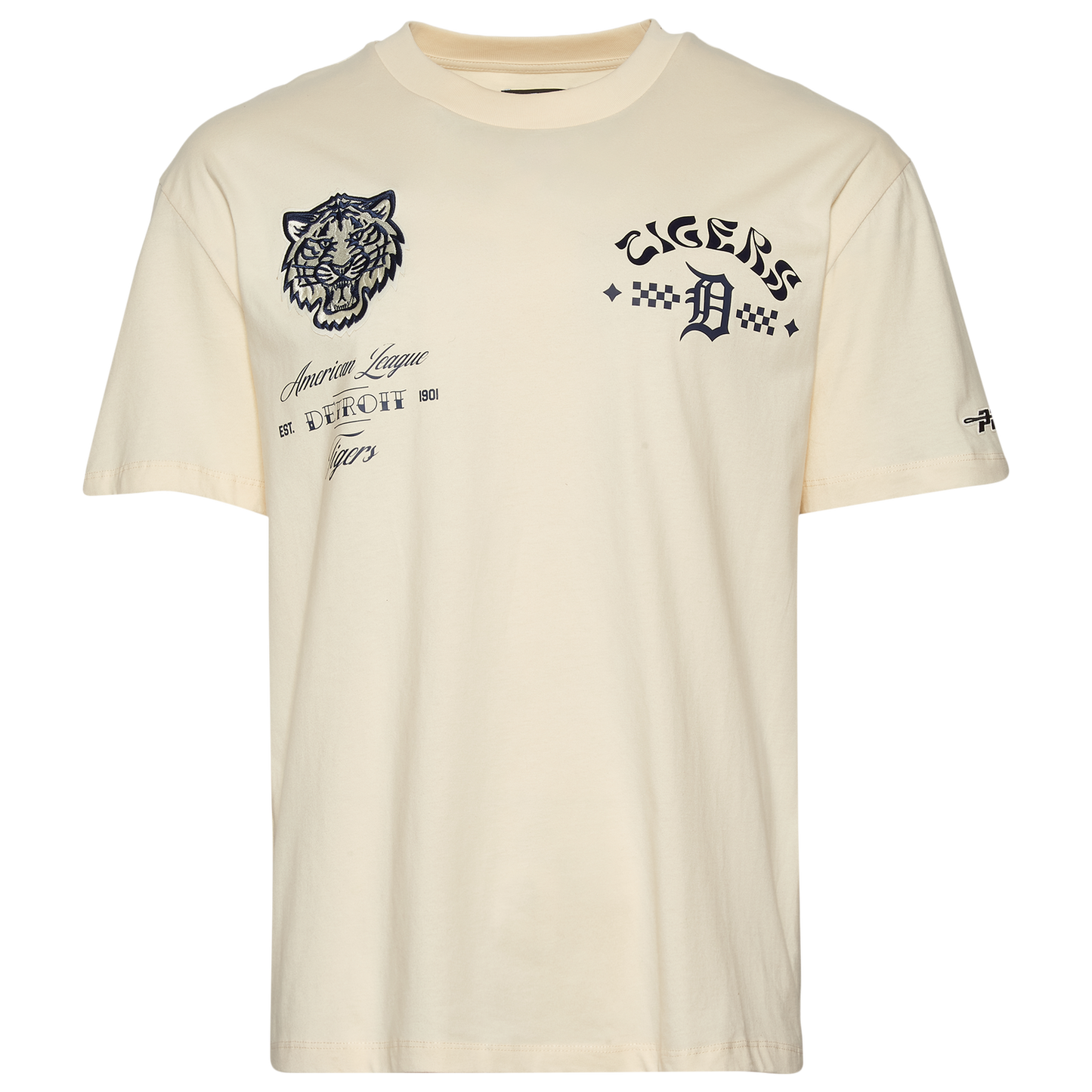 Pro Standard Tigers Wavy Pro Drop Shoulder FC T-Shirt - Men's - Tan